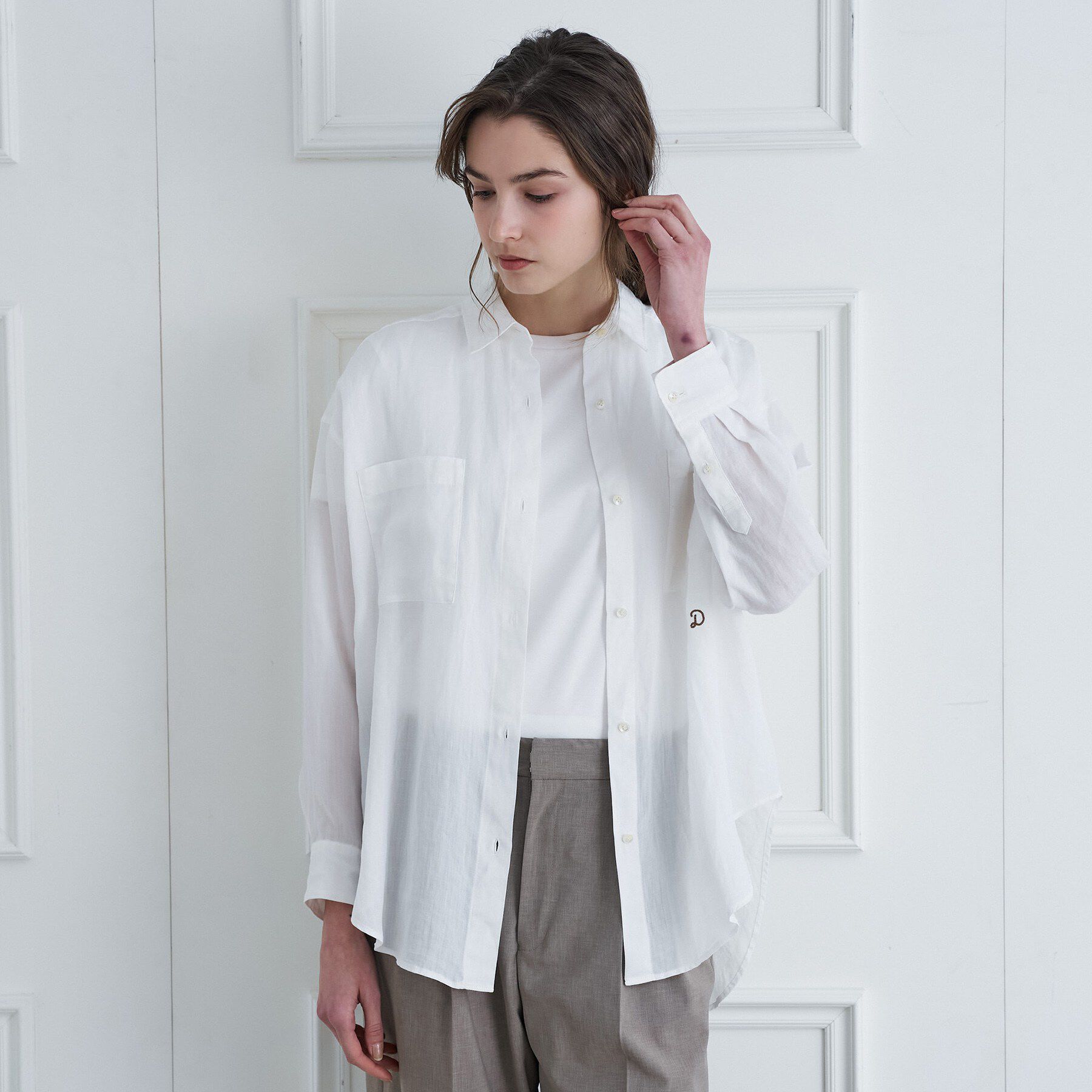 DRESSTERIOR「【人気定番/ウォッシャブル】ガーメントダイラミーシャツ」|シャツ・ブラウス|