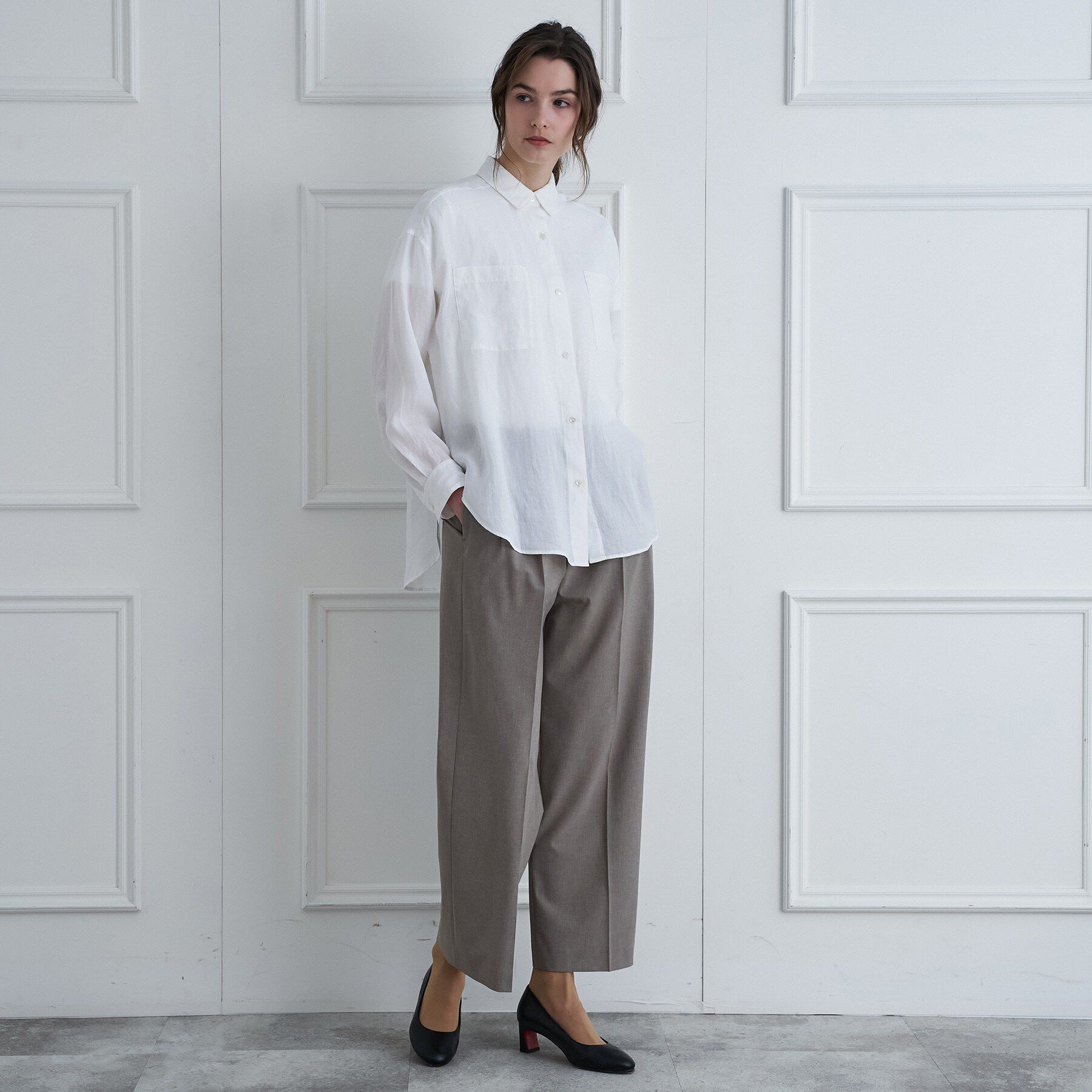 DRESSTERIOR「【人気定番/ウォッシャブル】ガーメントダイラミーシャツ」|シャツ・ブラウス|