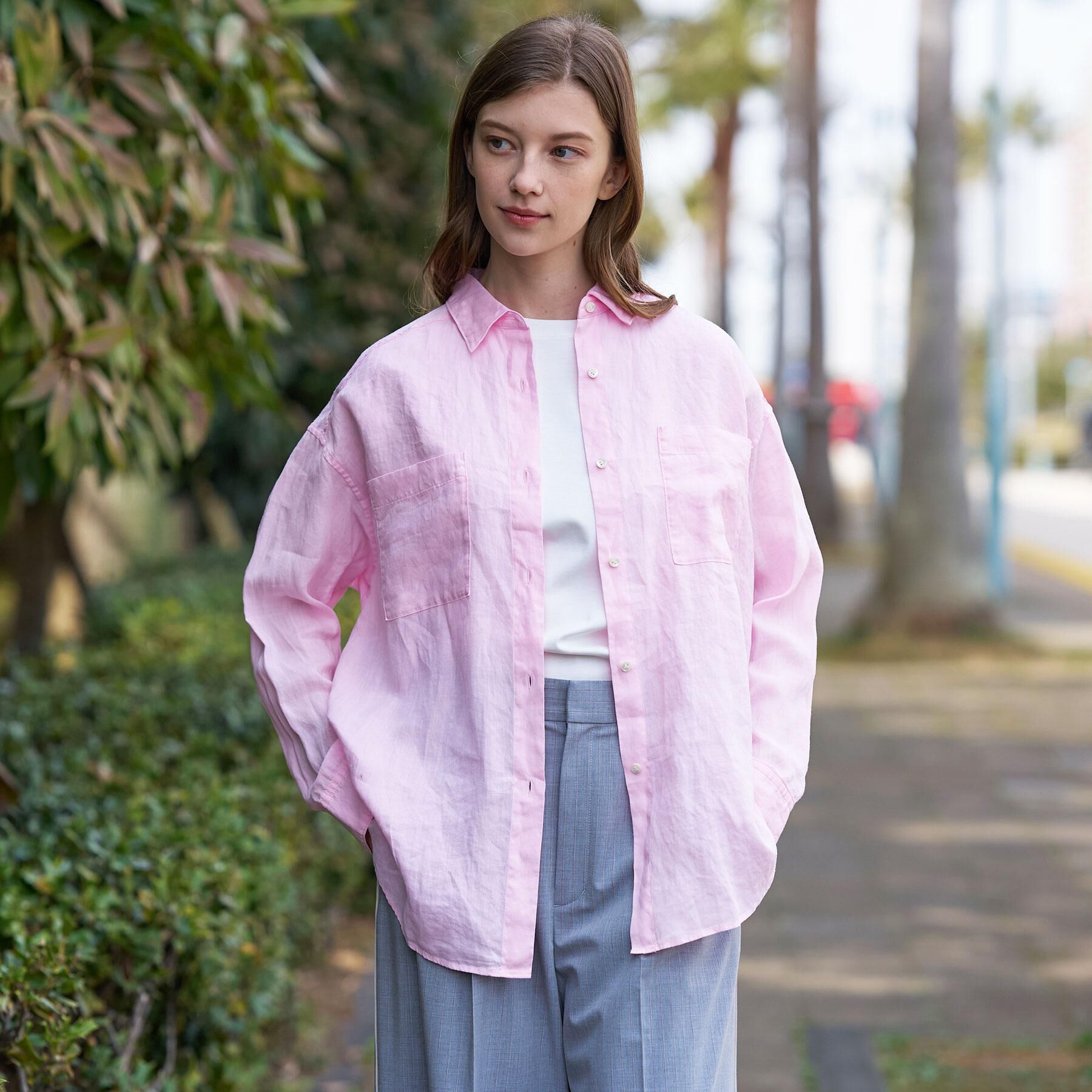 DRESSTERIOR「【人気定番/ウォッシャブル】ガーメントダイラミーシャツ」|シャツ・ブラウス|