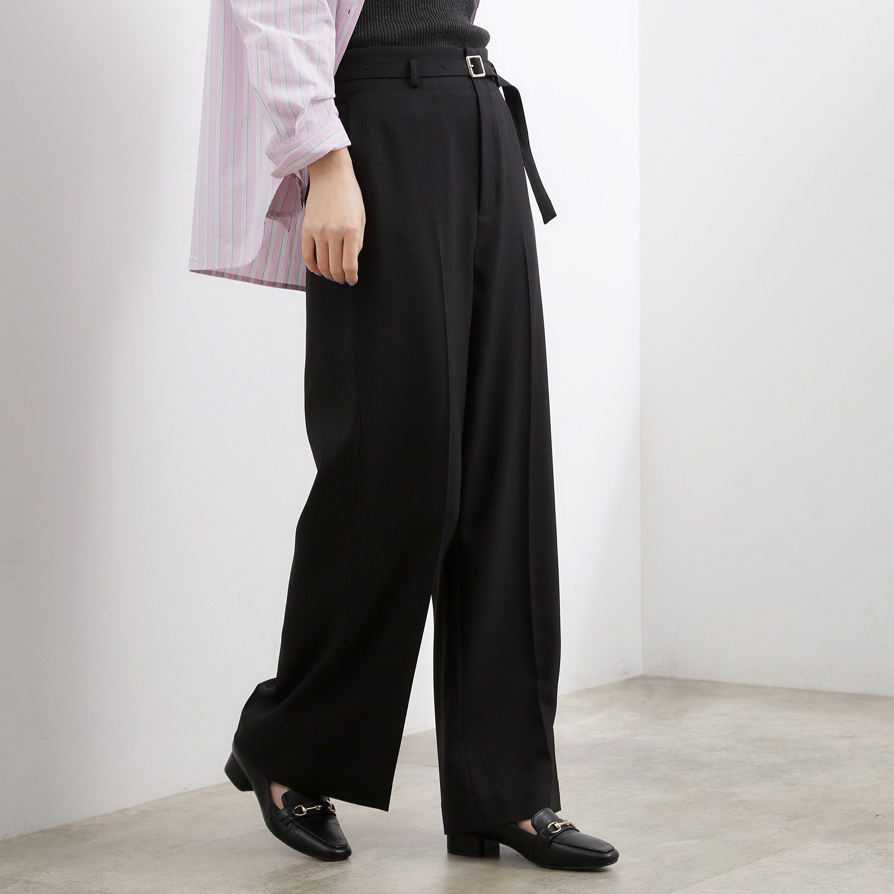 grove「ベルトワイドパンツ」|その他|