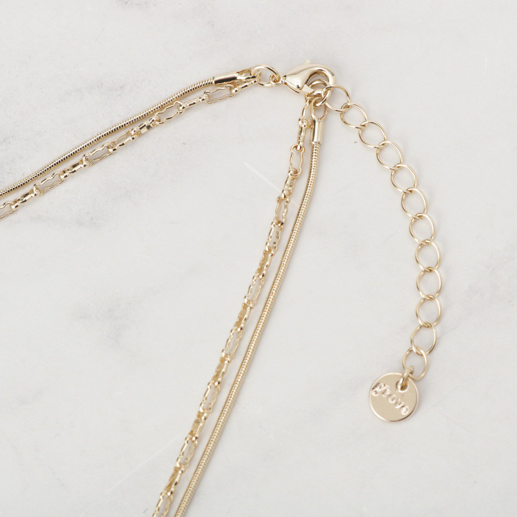 grove「デザインチェーン2連ネックレス」|ネックレス|