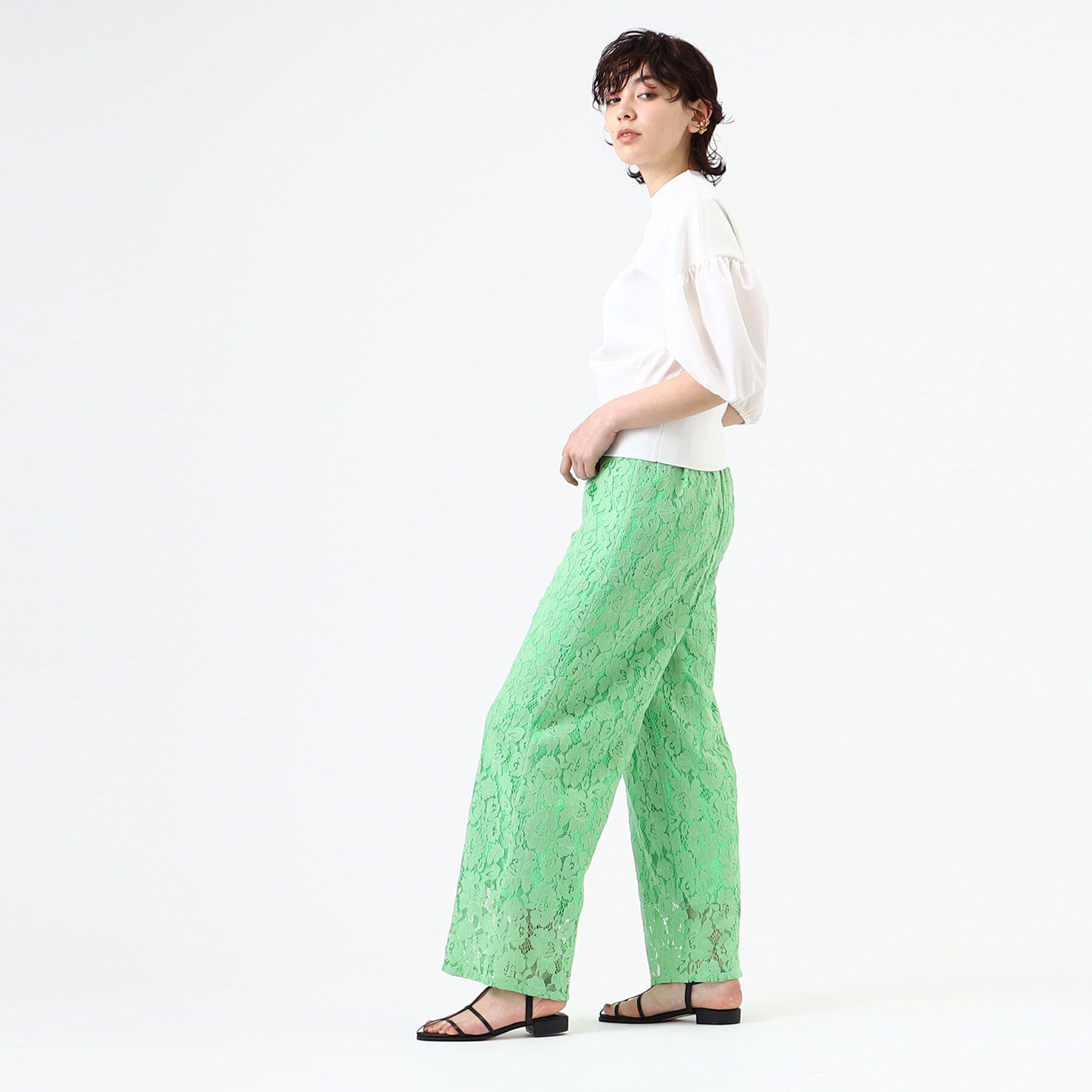 GALLEST「LE VERNIS(ル・ベルニ) Iラインフラットサンダル」|サンダル|