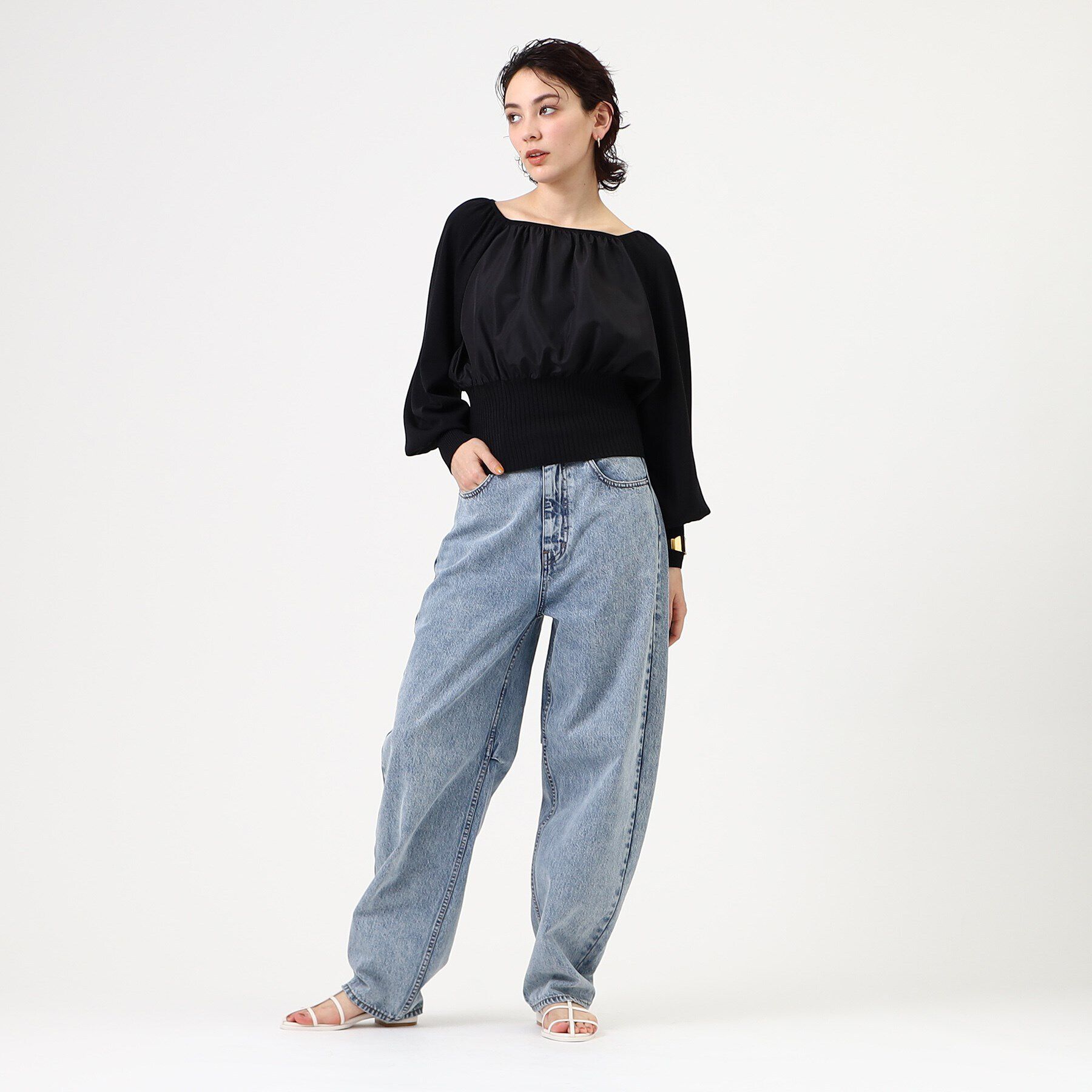 GALLEST「LE VERNIS(ル・ベルニ) Iラインフラットサンダル」|サンダル|