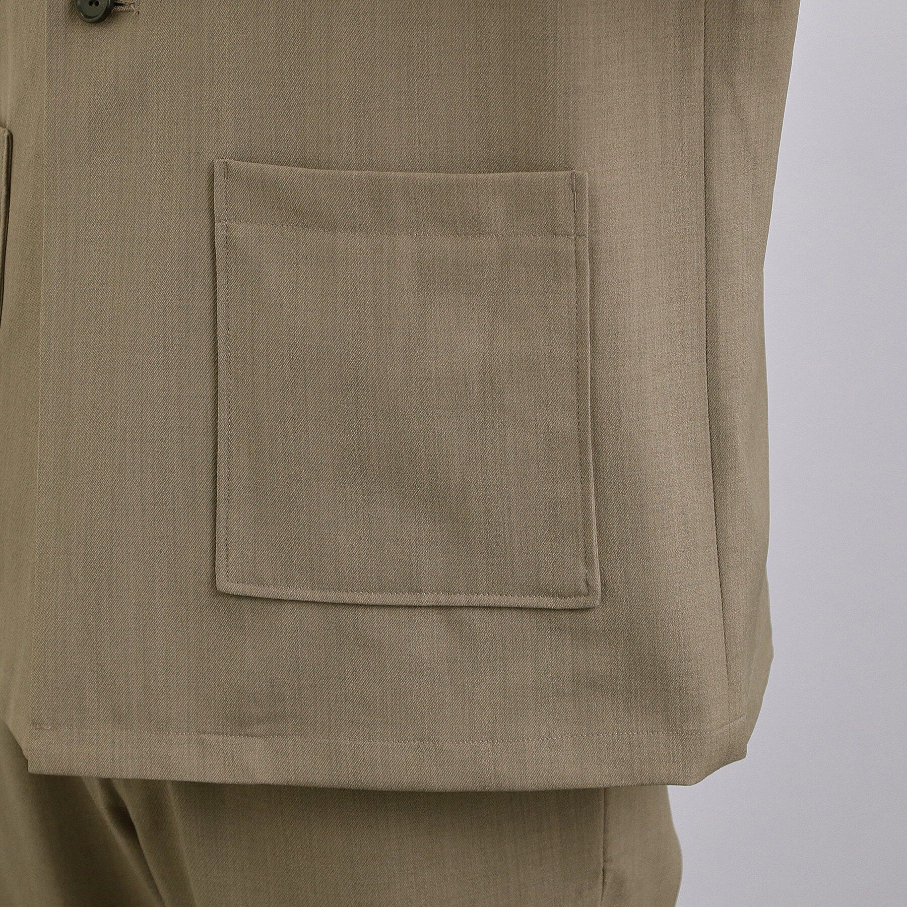 tk.TAKEO KIKUCHI「【セットアップ対応可】カルゼノーカラージャケット」|ノーカラージャケット|