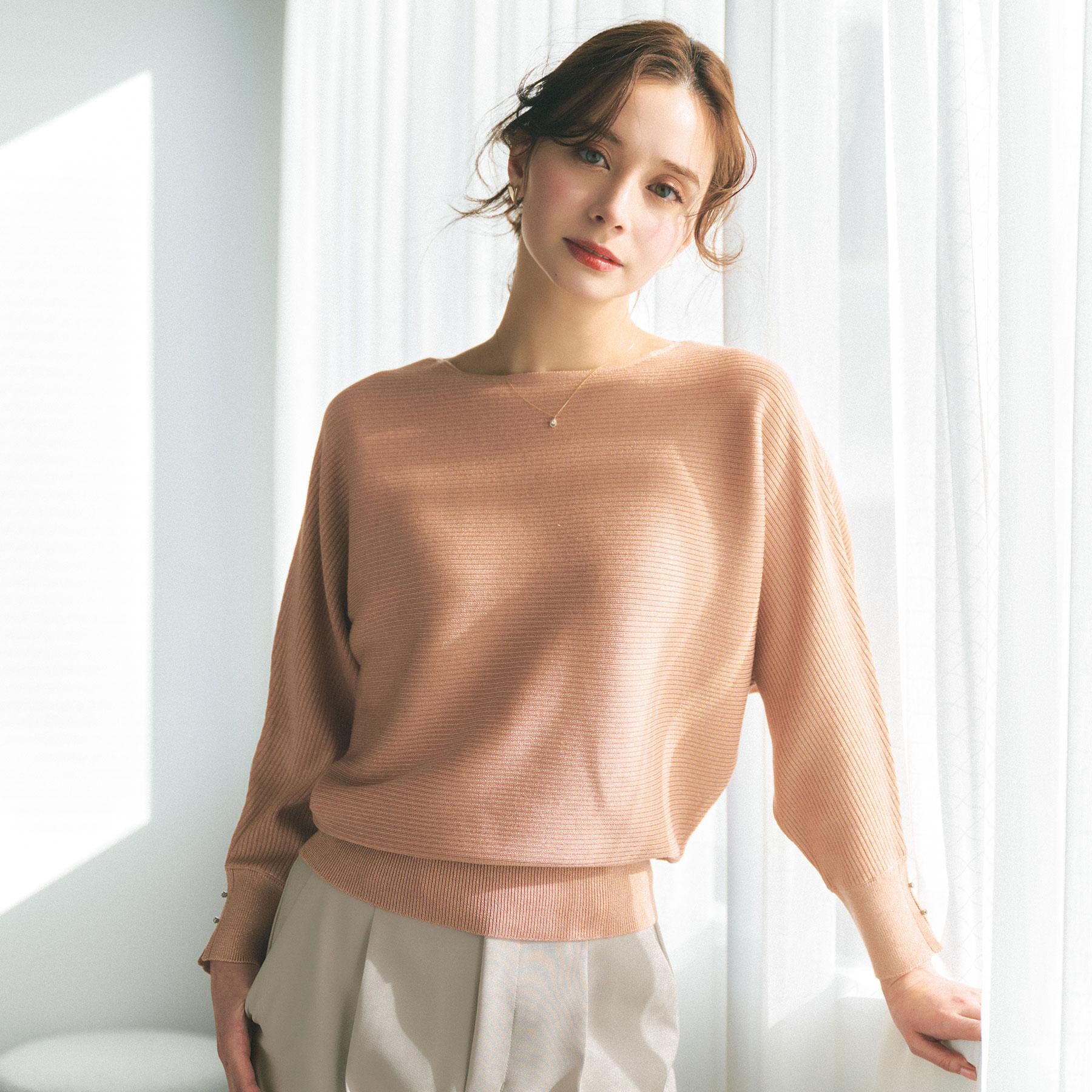 index「ドルマンリブニット【洗濯機OK/抗ピル】《5col》」|ニット・セーター|