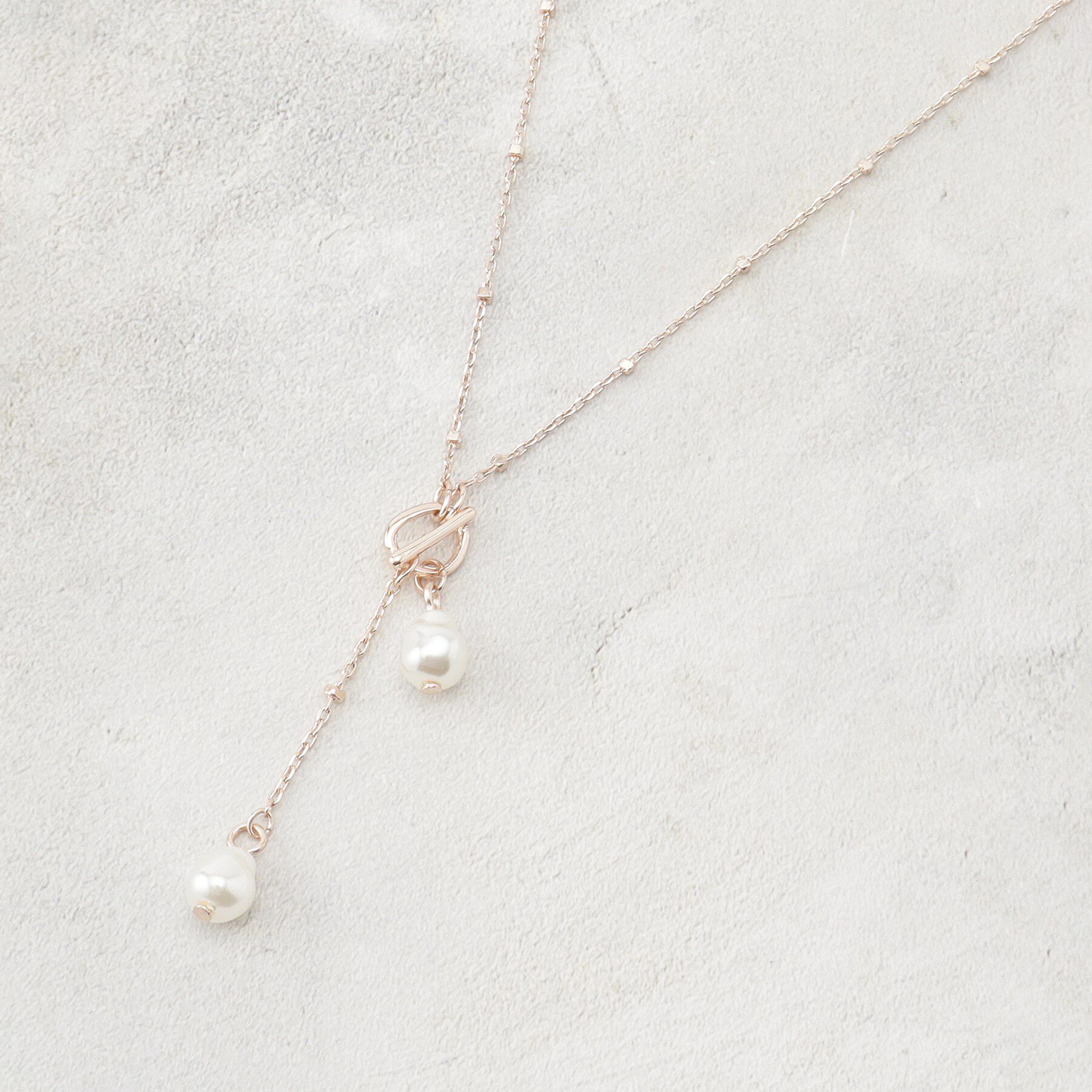 OPAQUE.CLIP「パール調デザインカラー トライアルネックレス」|ネックレス|ピンクゴールド(00