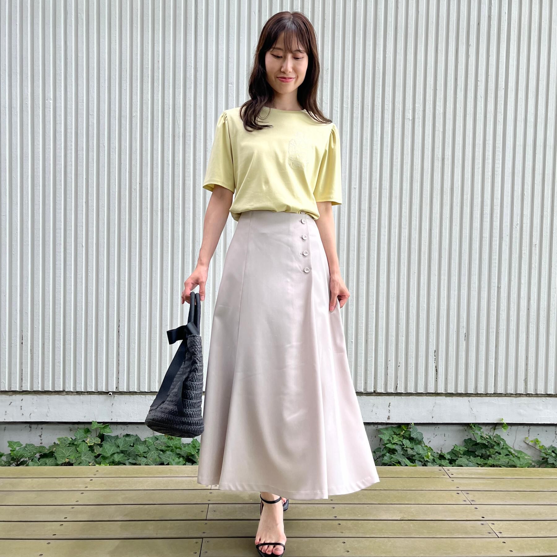 Couture broach「【接触冷感・UV機能あり・マシンウォッシャブル】60シルケット パフュームエンブロTシャツ」|Tシャツ・カットソー|