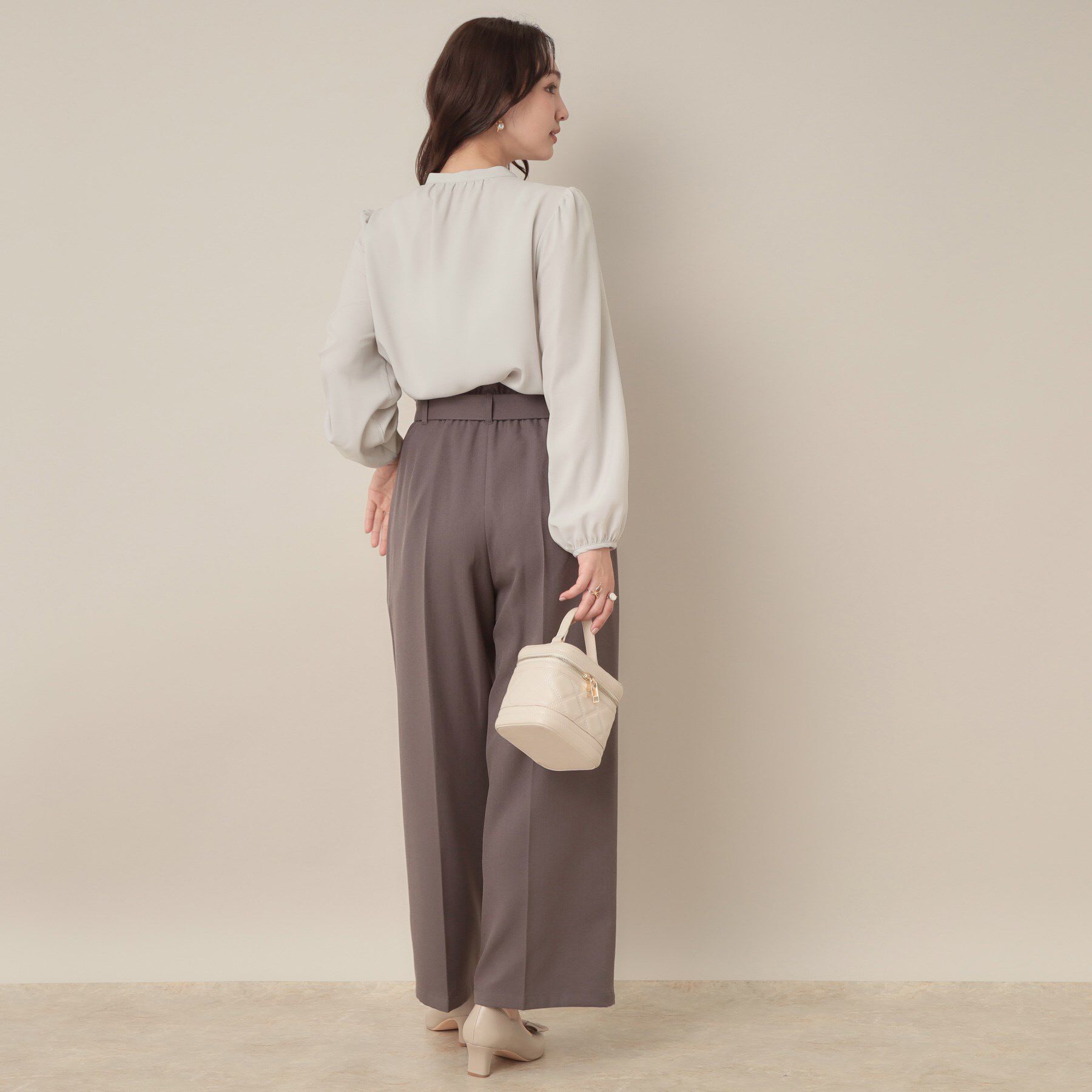 Couture broach「【大人可愛い・通勤】ピンタックレースブラウス」|シャツ・ブラウス|