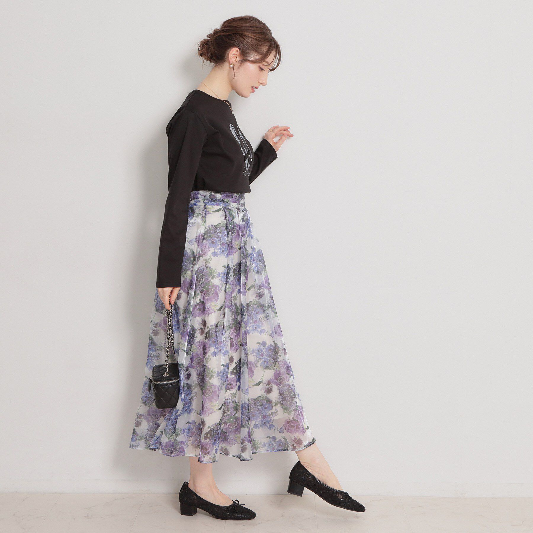 Couture broach「【綿100％・洗える】パリジェンヌ プリントTシャツ」|Tシャツ・カットソー|