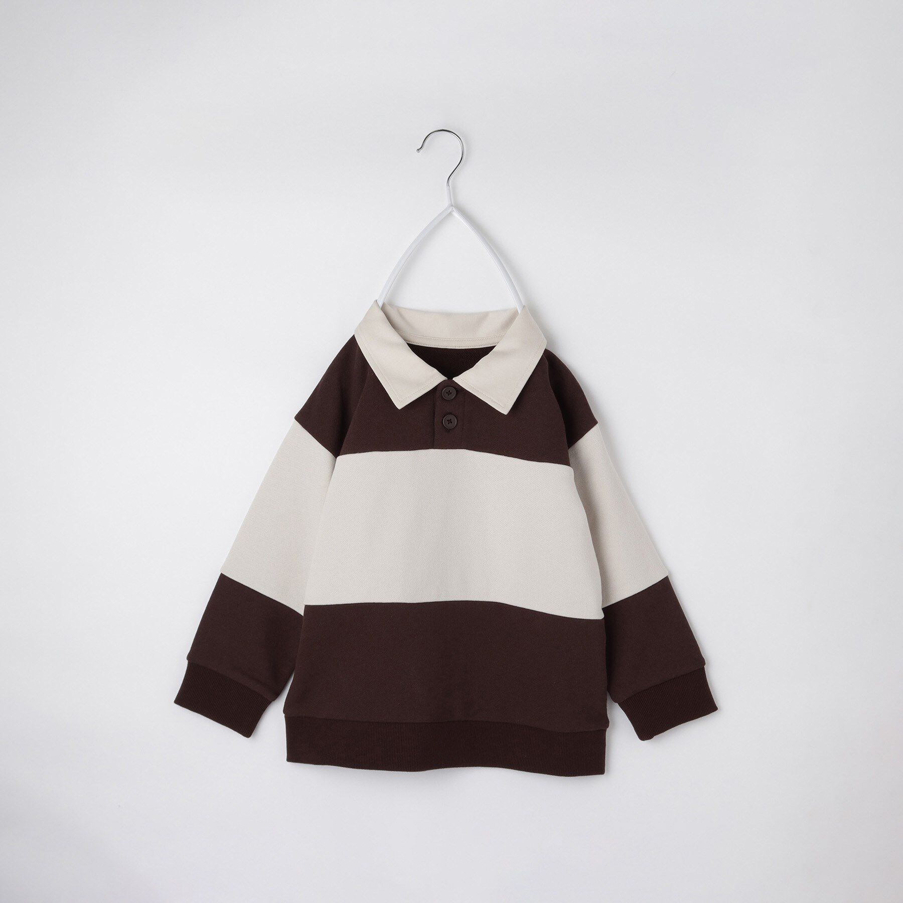 THE SHOP TK「【110-160】バイカラーラガー裏毛プルオーバー」|Tシャツ・カットソー|