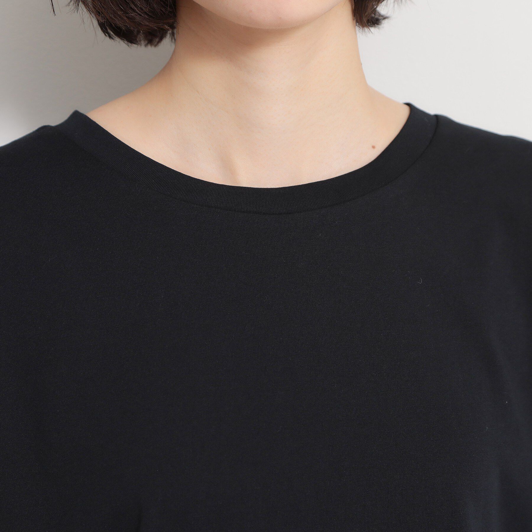 THE SHOP TK「【M-XL/ひんやり／吸水速乾／UV】上品な透け感 袖口シアーTシャツ」|Tシャツ・カットソー|