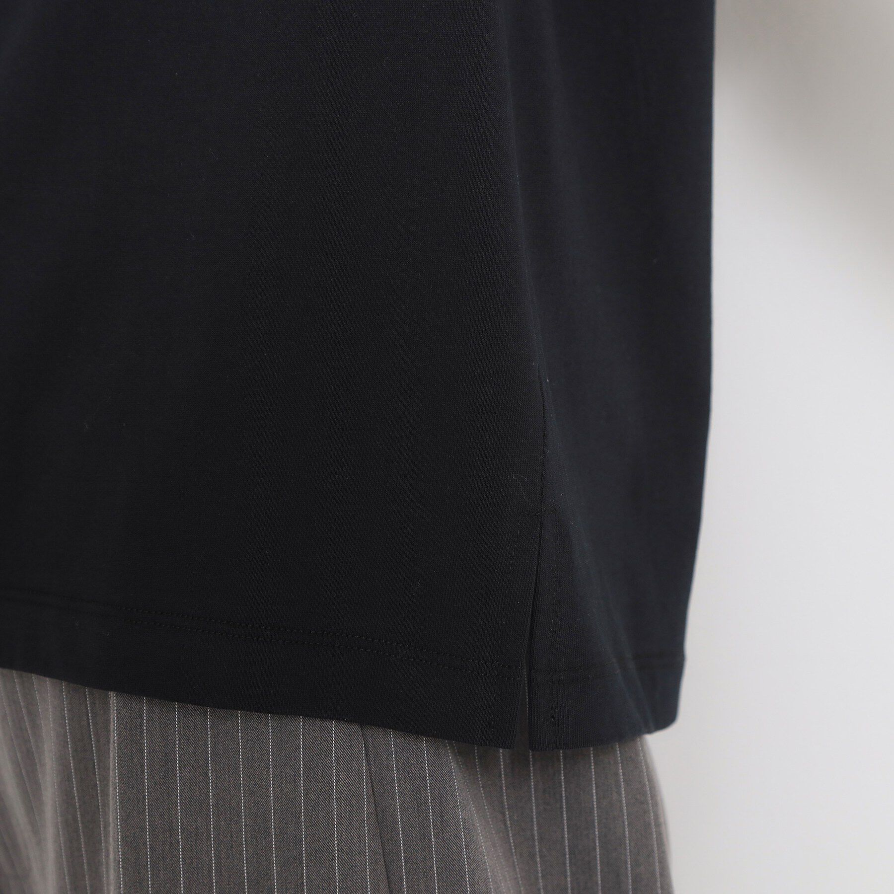 THE SHOP TK「【M-XL/ひんやり／吸水速乾／UV】上品な透け感 袖口シアーTシャツ」|Tシャツ・カットソー|