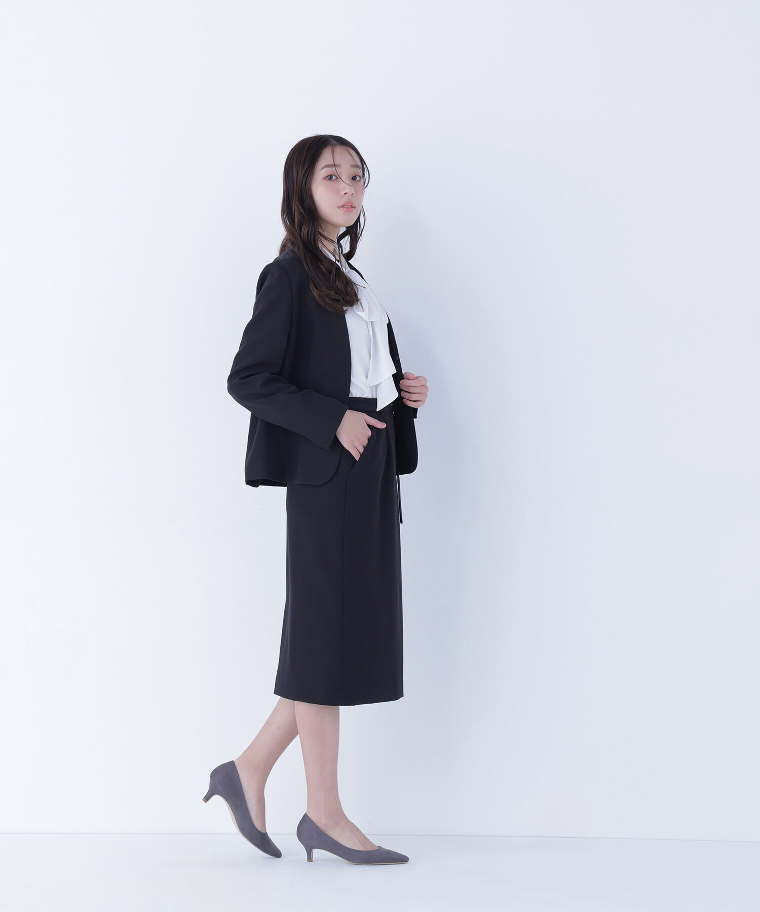  「ダブルクロスストレッチ SETUP ノーカラージャケット」|その他|