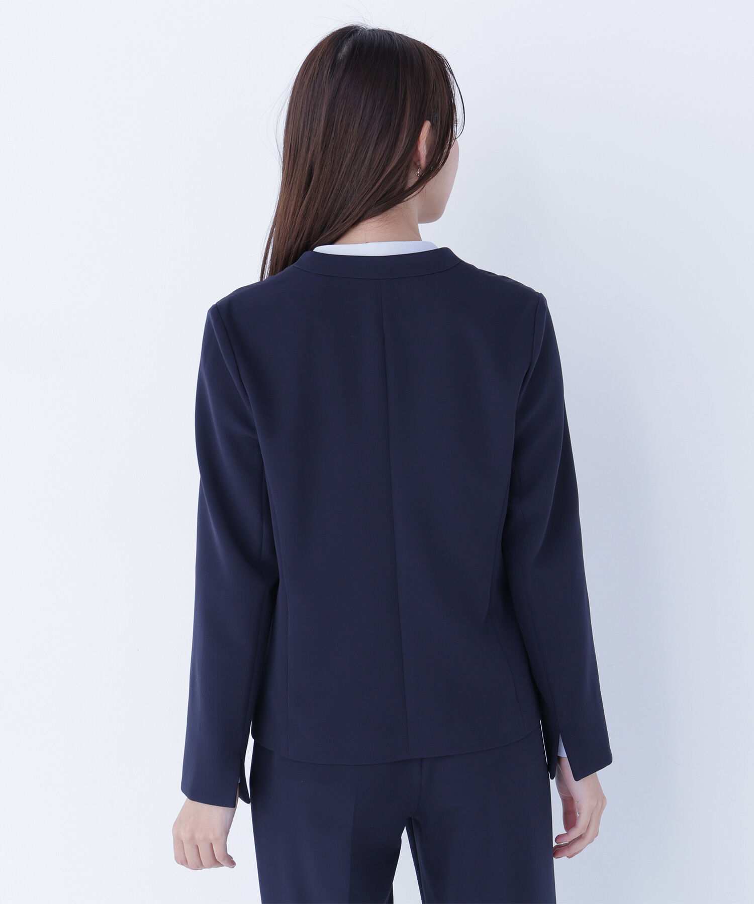  「ダブルクロスストレッチ SETUP ノーカラージャケット」|その他|