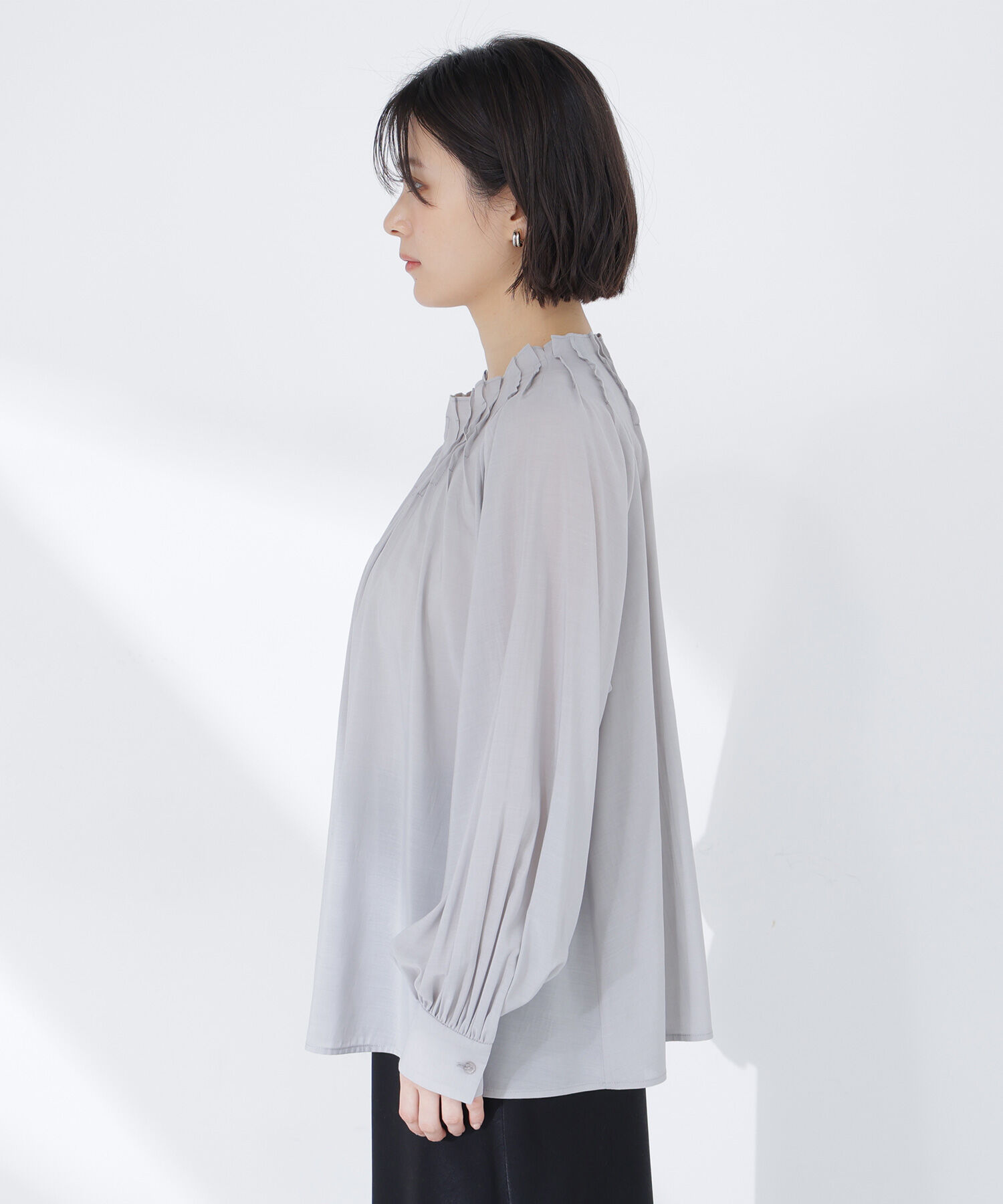  「タックネックブラウス」|シャツ・ブラウス|