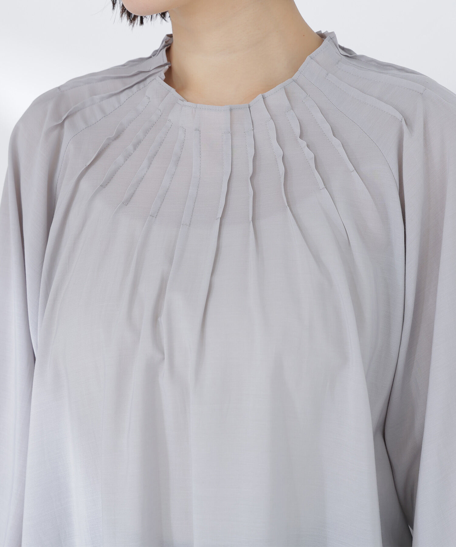  「タックネックブラウス」|シャツ・ブラウス|