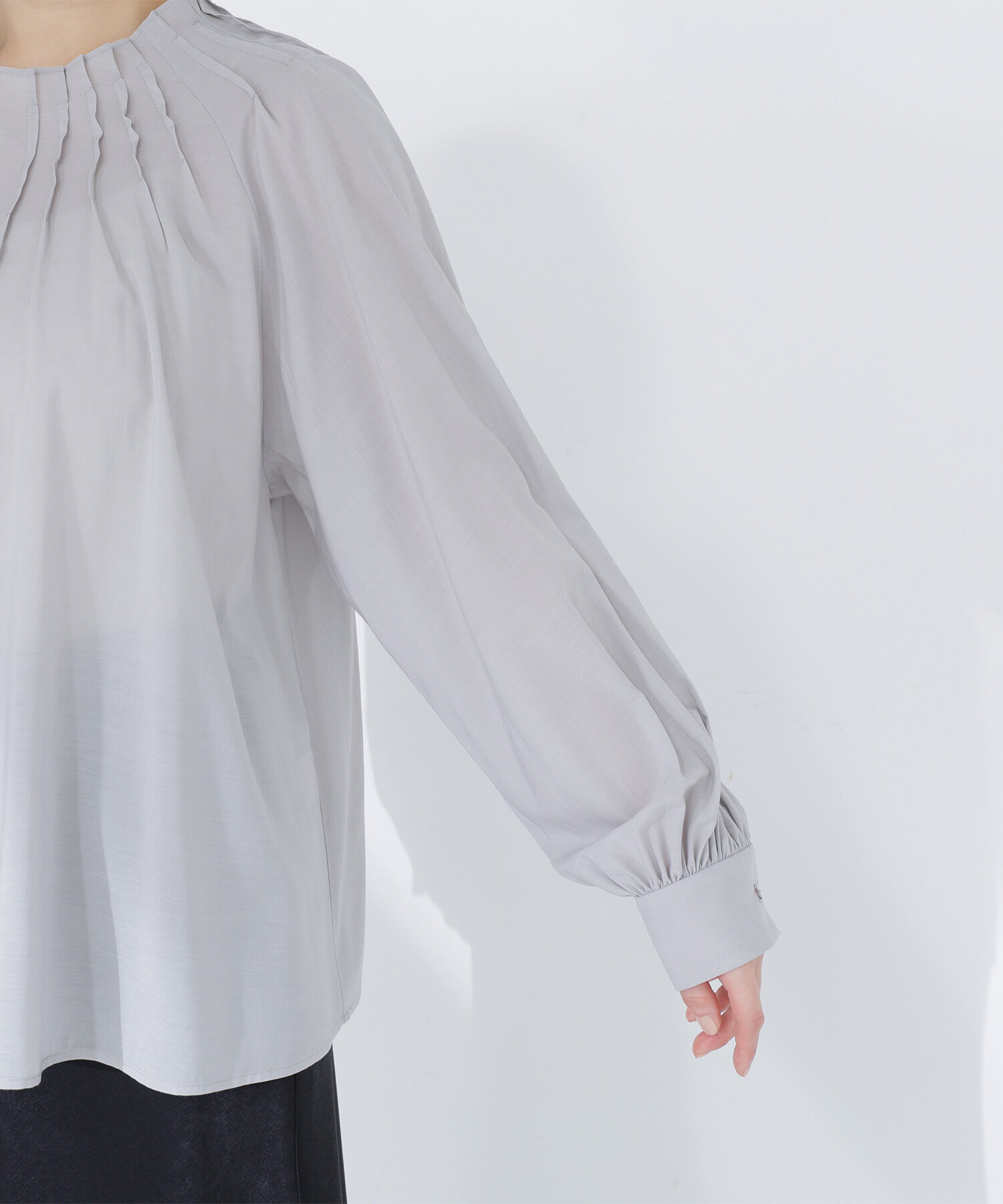  「タックネックブラウス」|シャツ・ブラウス|