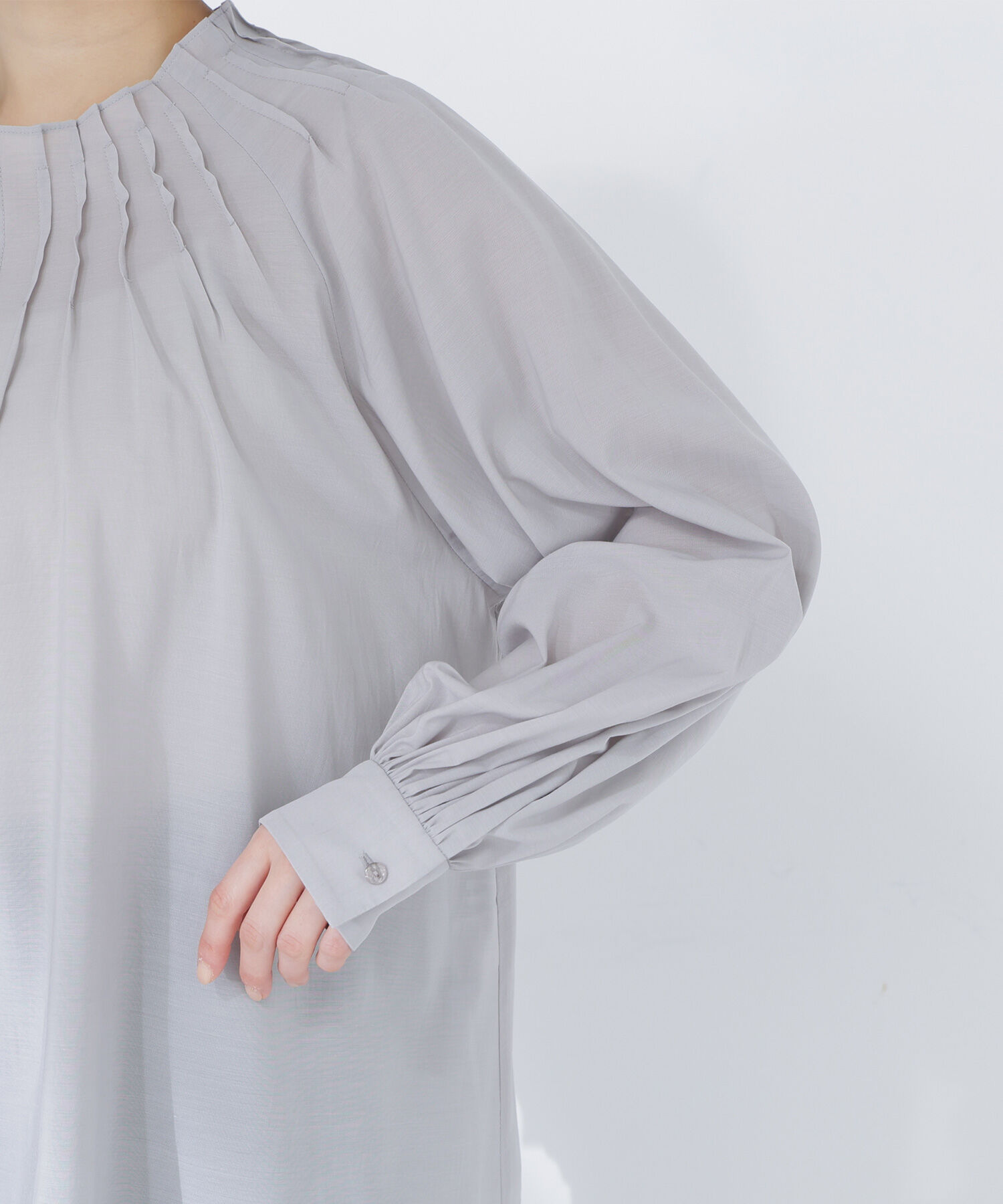  「タックネックブラウス」|シャツ・ブラウス|