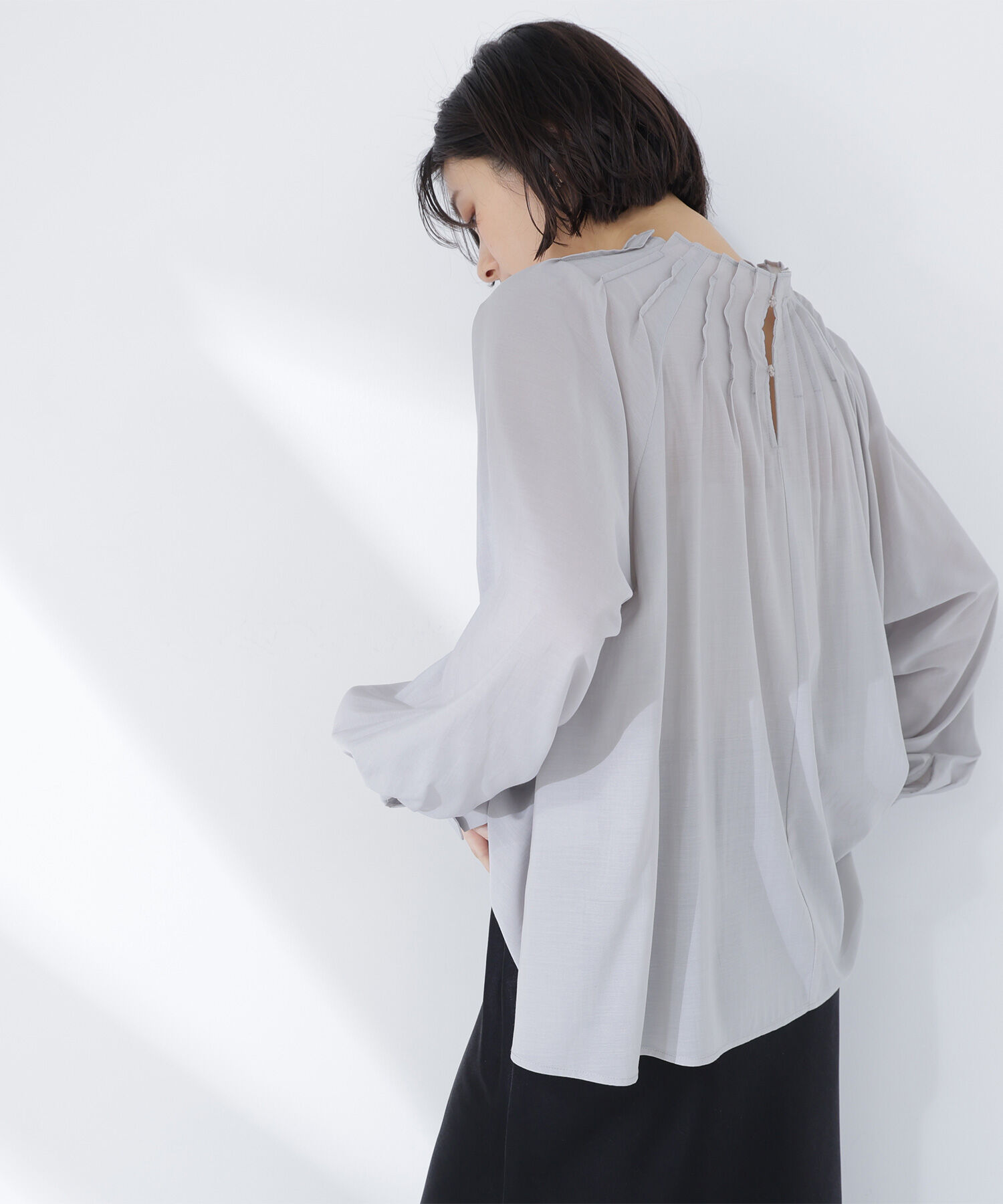  「タックネックブラウス」|シャツ・ブラウス|