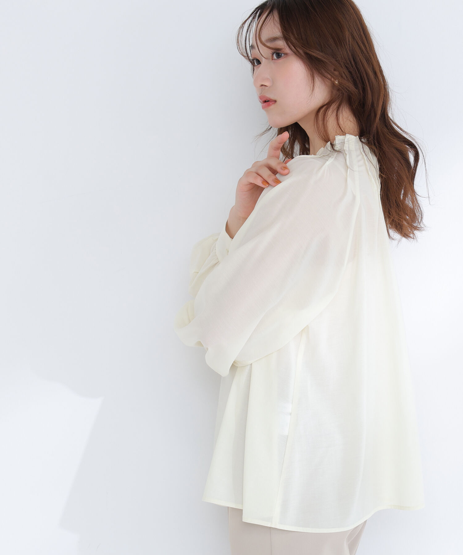  「タックネックブラウス」|シャツ・ブラウス|