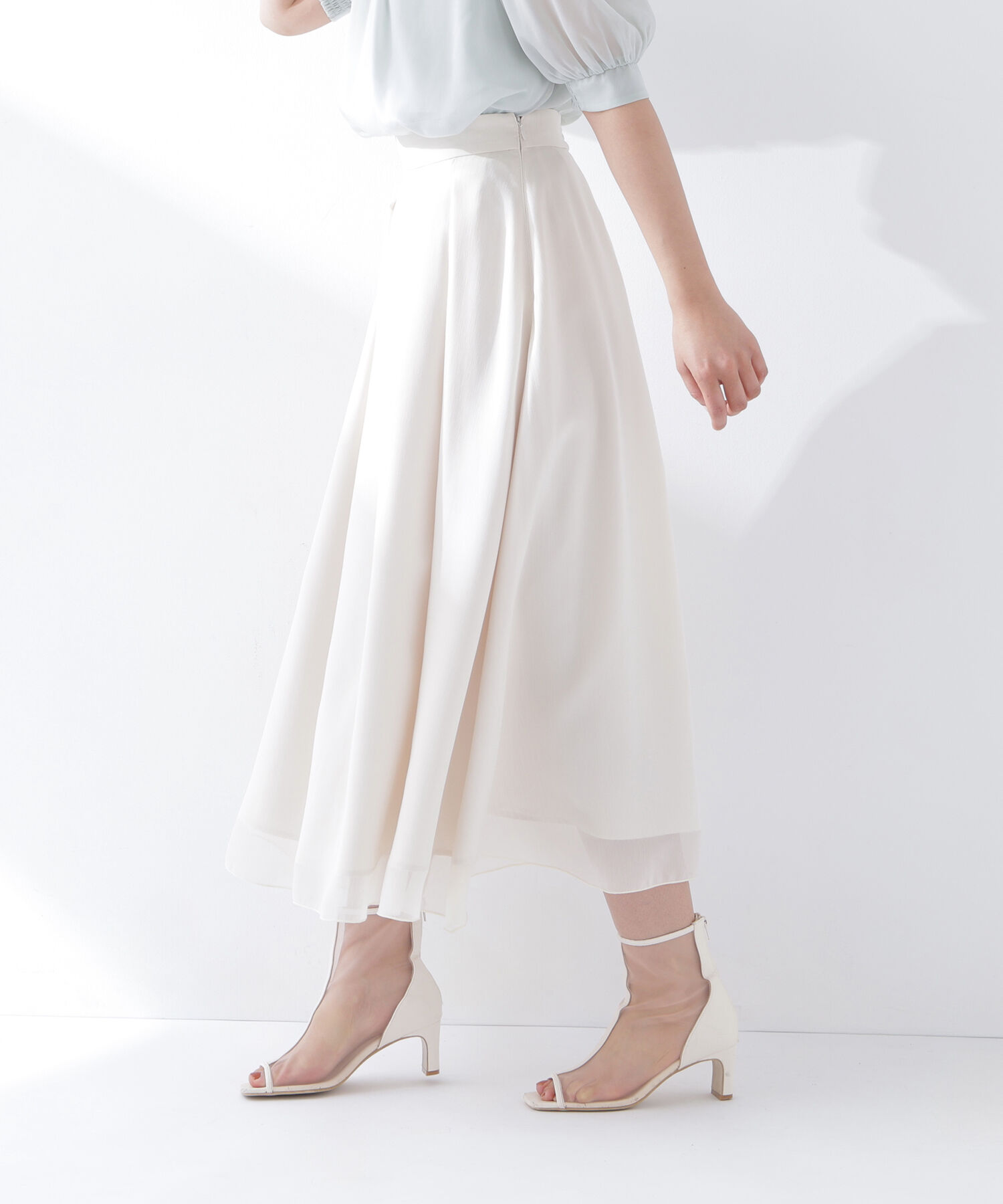  「楊柳シアーフレアスカート」|スカート|