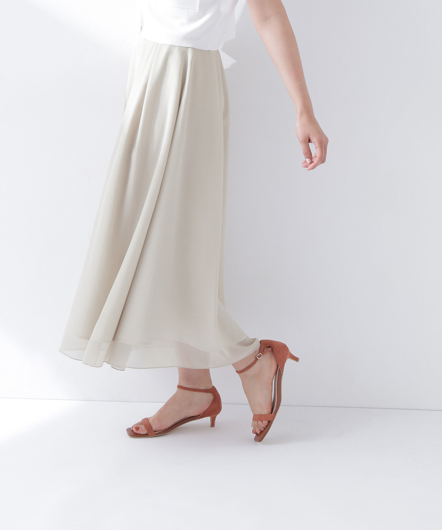  「楊柳シアーフレアスカート」|スカート|