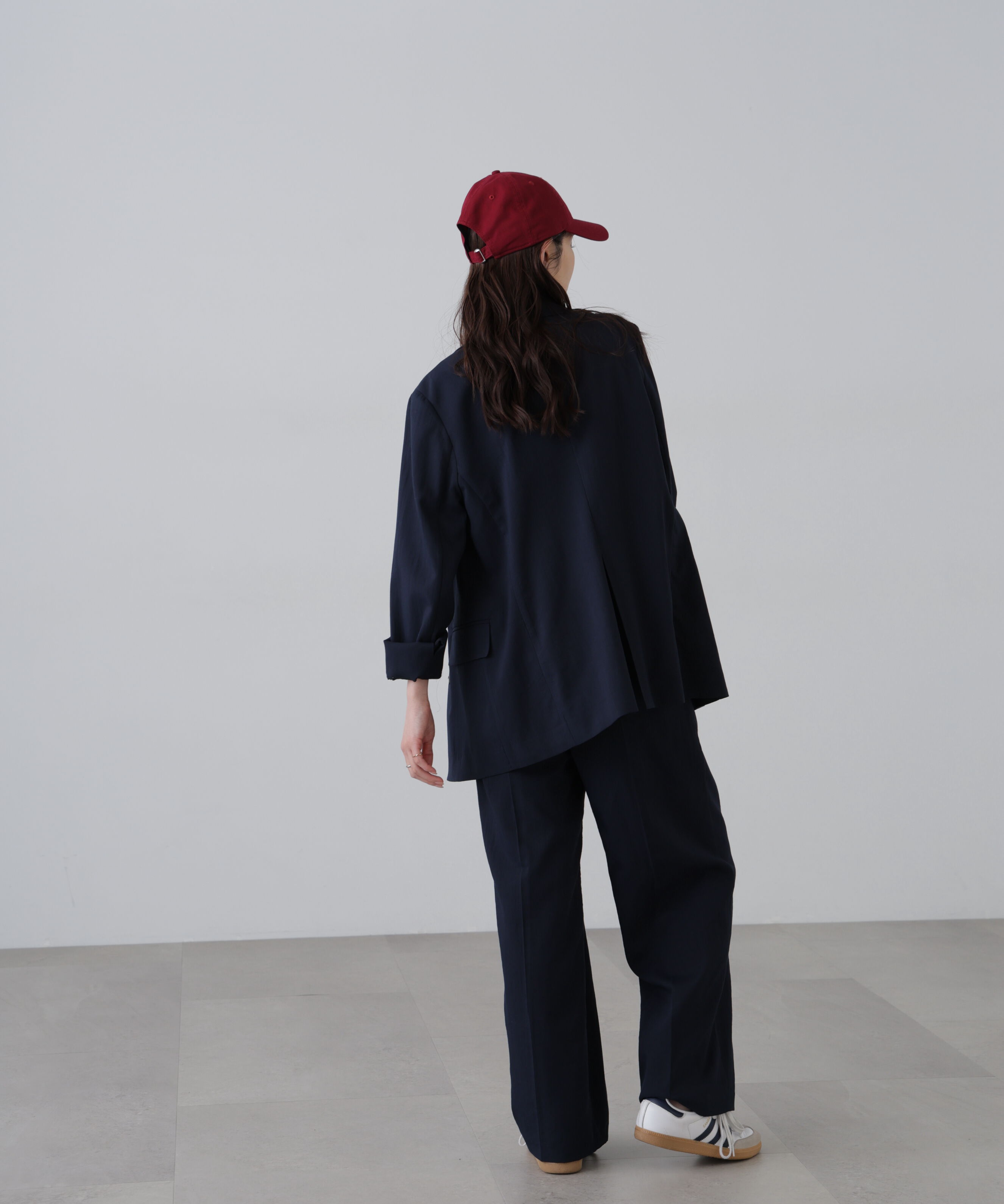  「麻調合繊タックワイドパンツ」|その他|