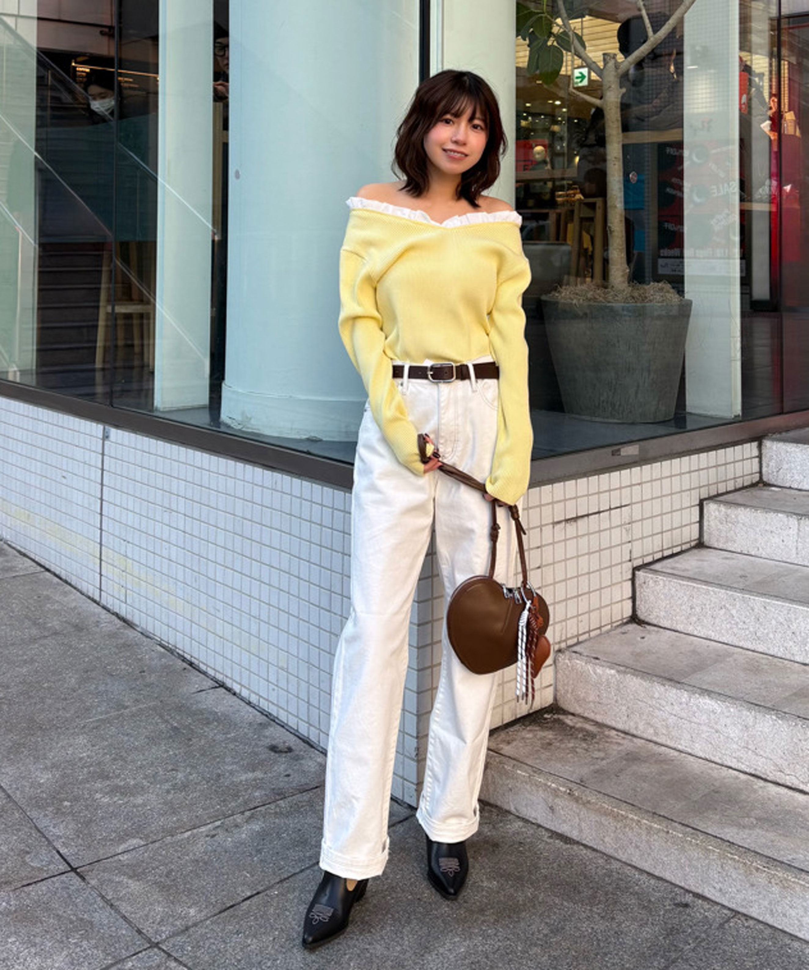  「フリルドッキングＶネックニット〈MFM〉」|ニット・セーター|