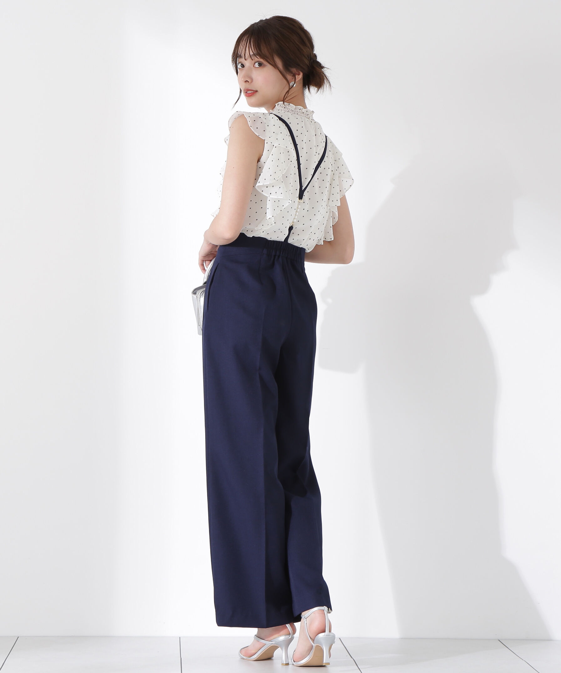 PROPORTION BODY DRESSING「ドット柄半袖ブラウス」|シャツ・ブラウス|