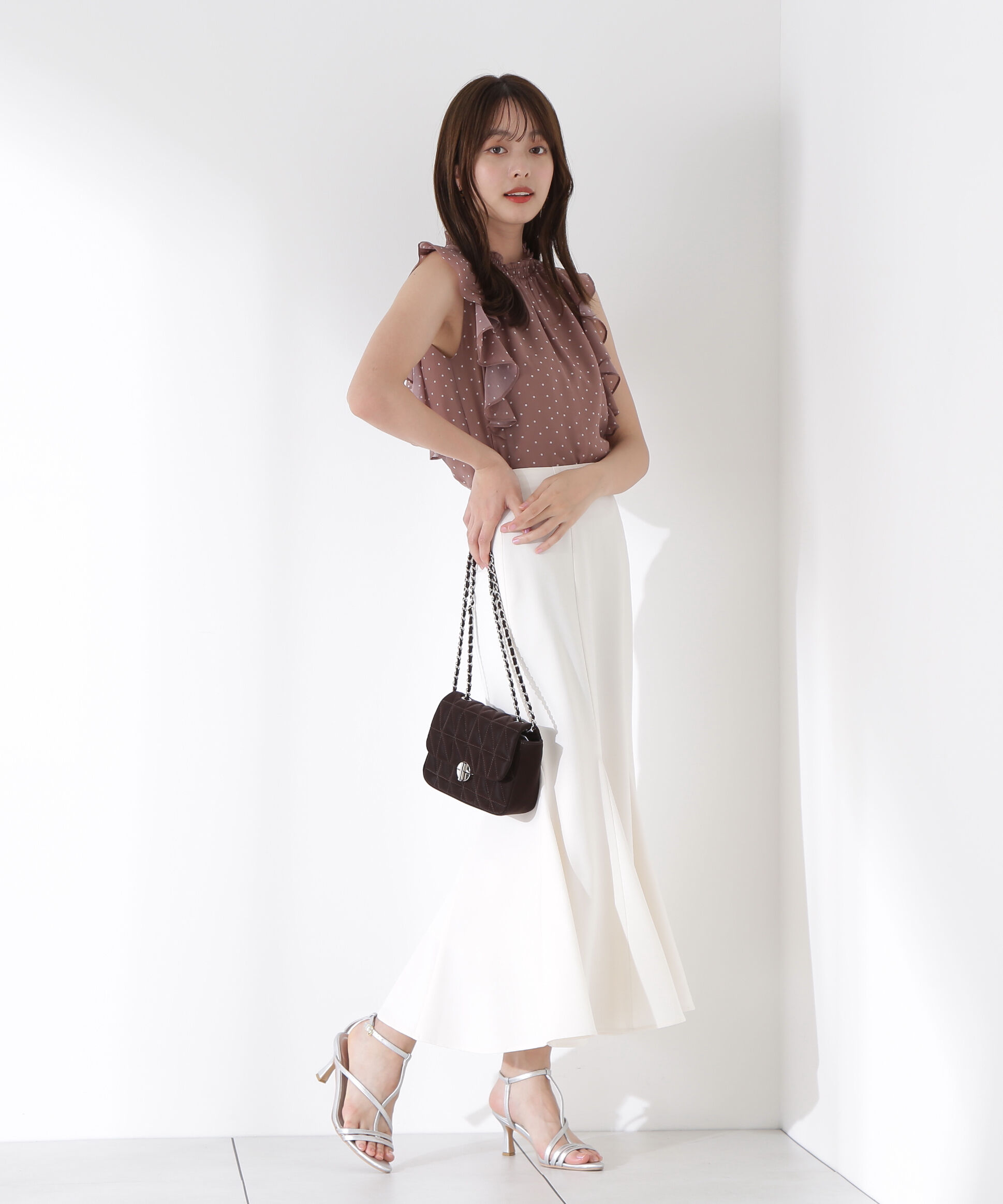 PROPORTION BODY DRESSING「ドット柄半袖ブラウス」|シャツ・ブラウス|