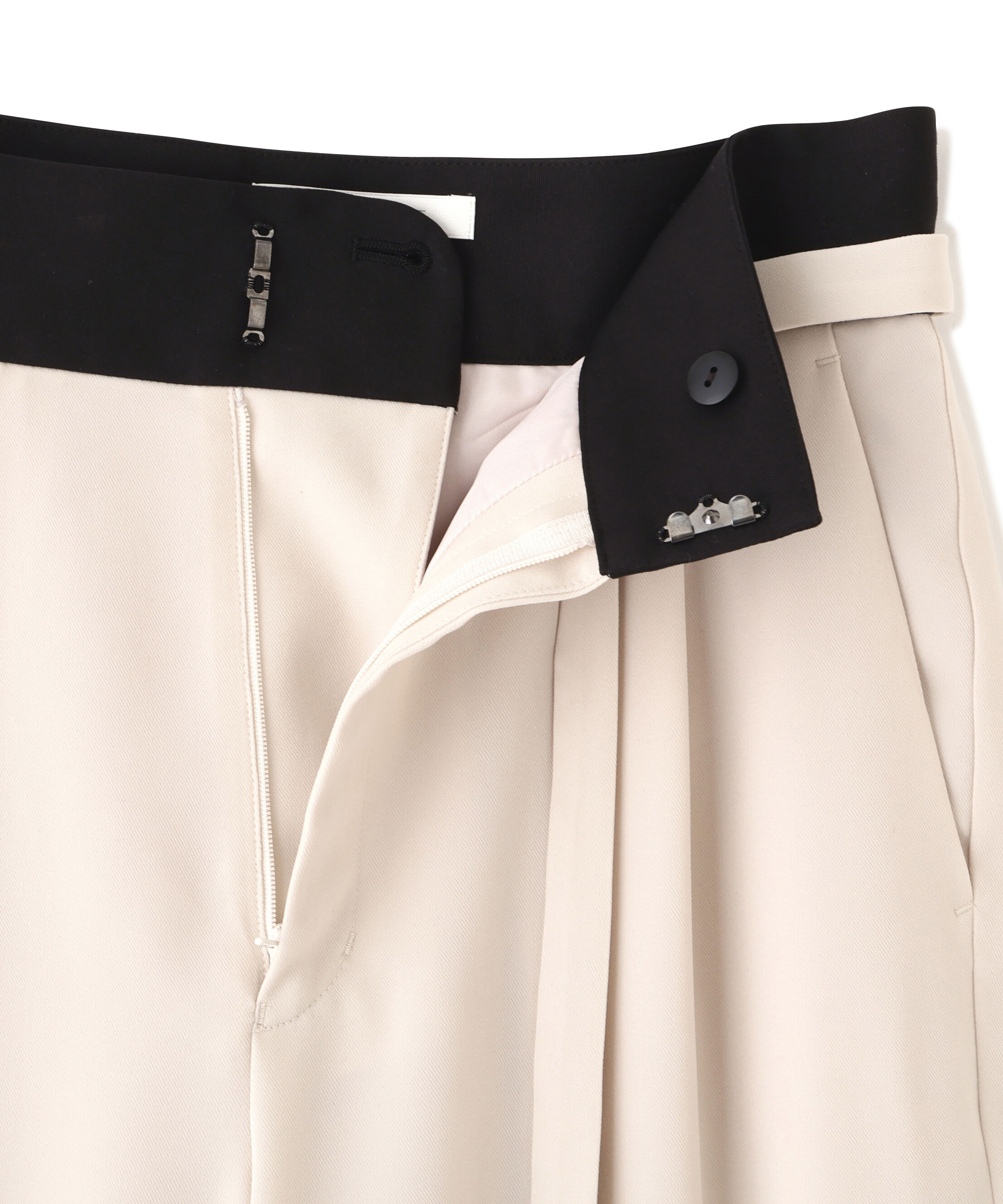  「ダブルサテンタックワイドパンツ」|その他|