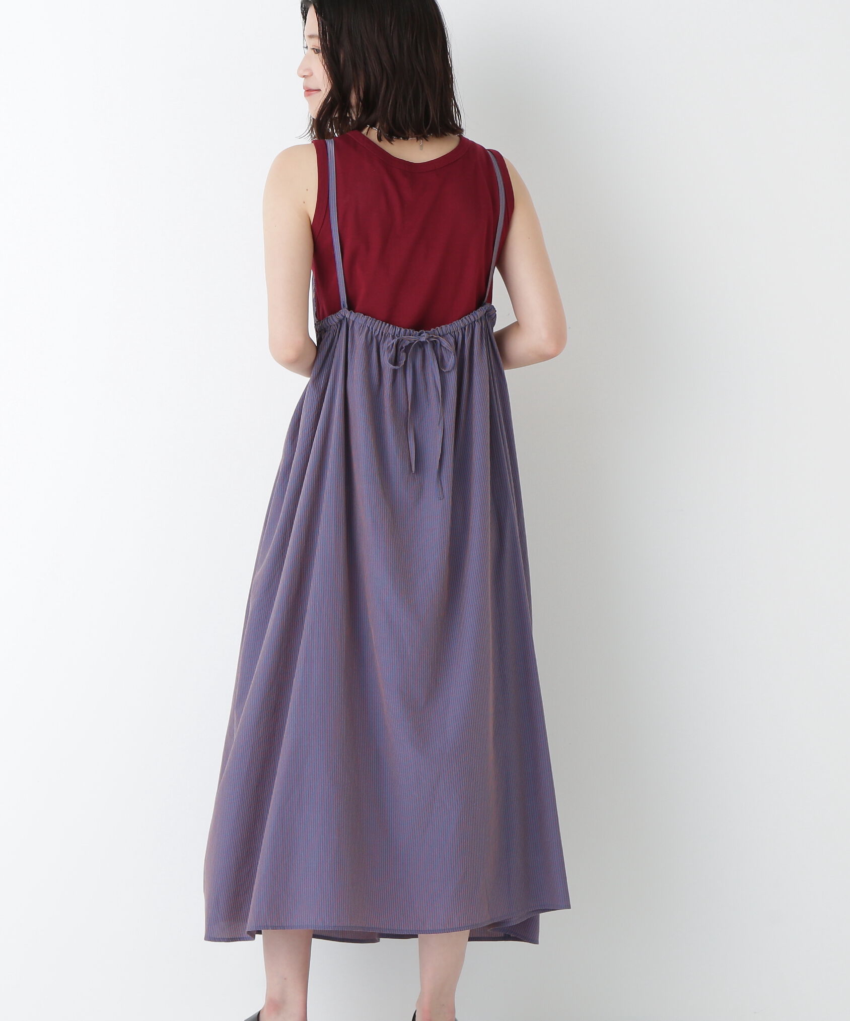  「◆ストライプローンキャミソールワンピース」|ワンピース|