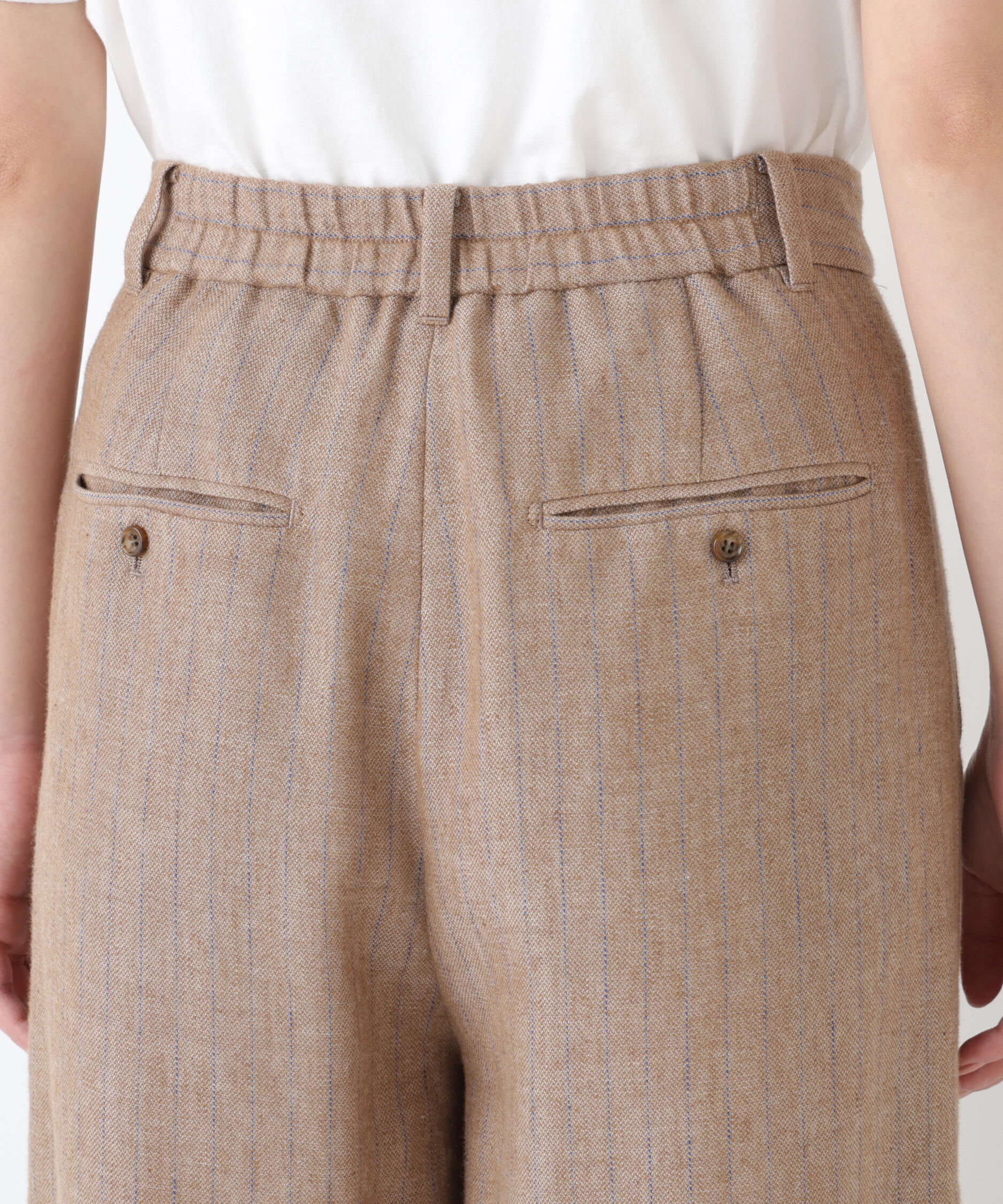  「◆《マルチサイズ/ウォッシャブル》ドライタッチリネン混ガウチョパンツ」|その他|