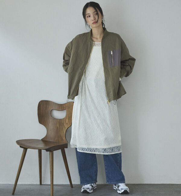 Doux archives「バックギャザーミドルMA-1」|ブルゾン・スタジャン|