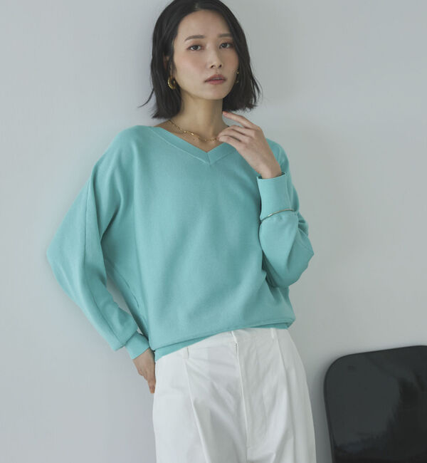 Doux archives「ウォッシャブルドルマンニット／」|ニット・セーター|BLUE