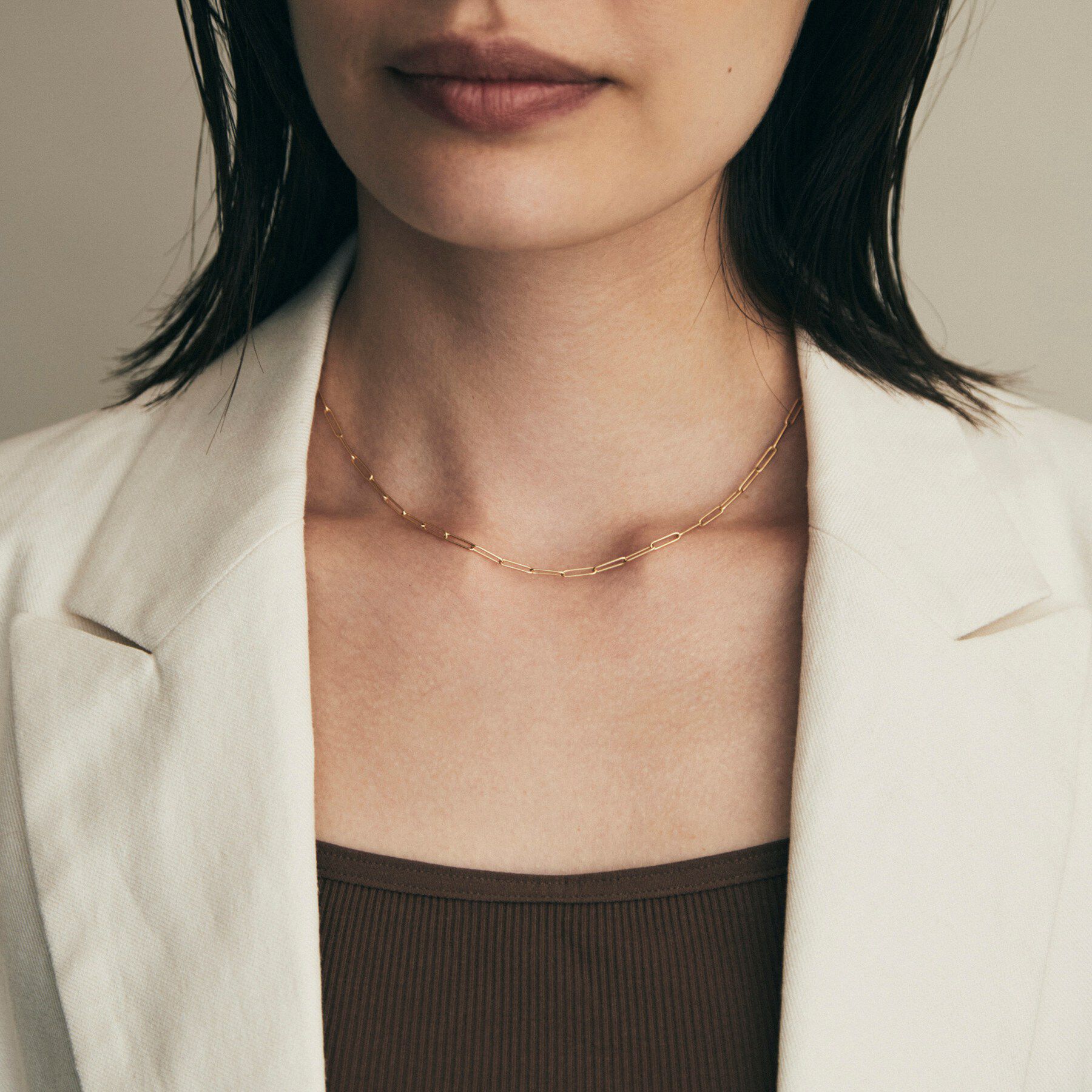 COCOSHNIK「K18PCロング ネックレス」|ネックレス|