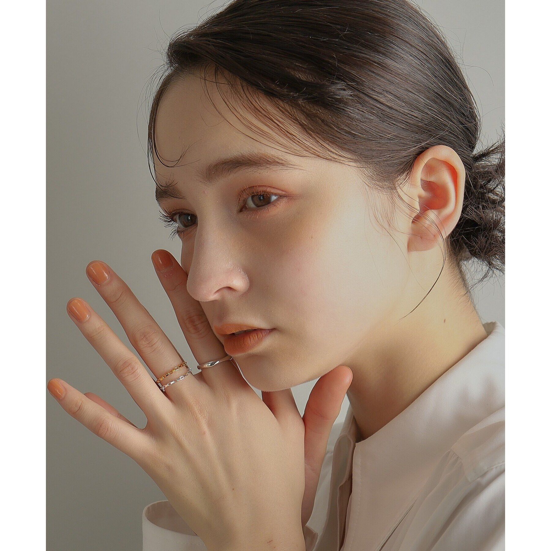 COCOSHNIK ONKITSCH「シルバー チェーンリング ケーブルチェーン GP」|リング|