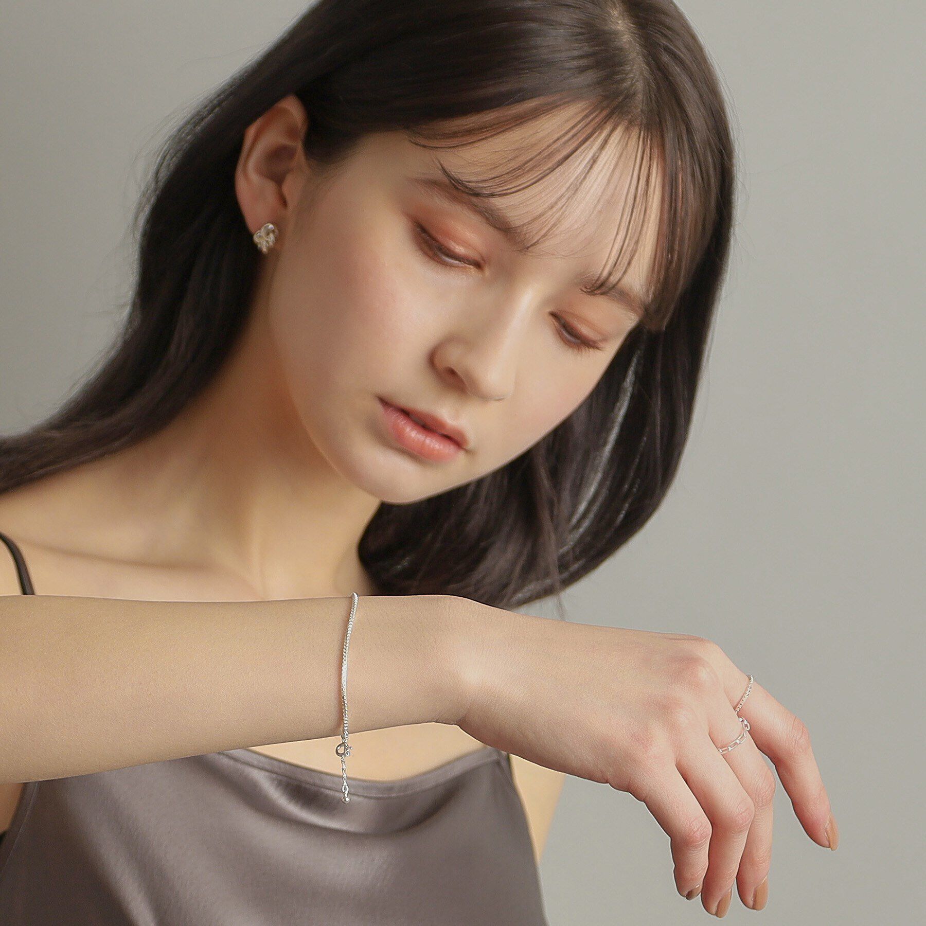 COCOSHNIK ONKITSCH「シルバー デザインチェーン ベネチアンブレスレットＳ」|ブレスレット・バングル|