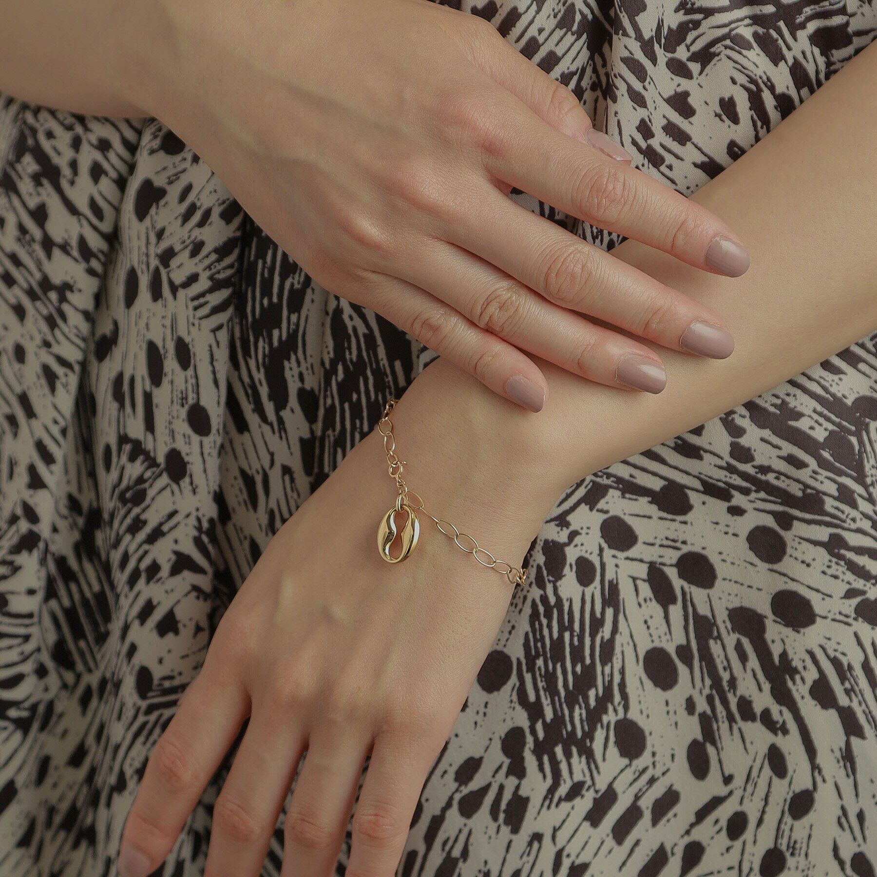 COCOSHNIK「K10中空マリンモチーフ ブレスレット」|ブレスレット・バングル|