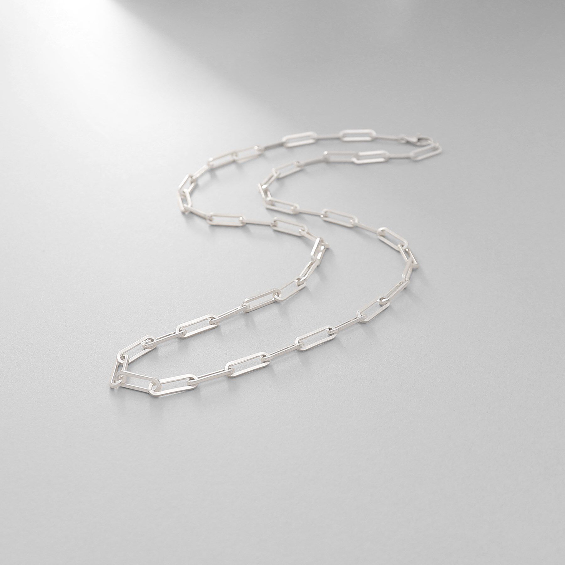 COCOSHNIK ONKITSCH「シルバー デザインチェーン フラットケーブルネックレス（55cm）」|ネックレス|シルバー(606)