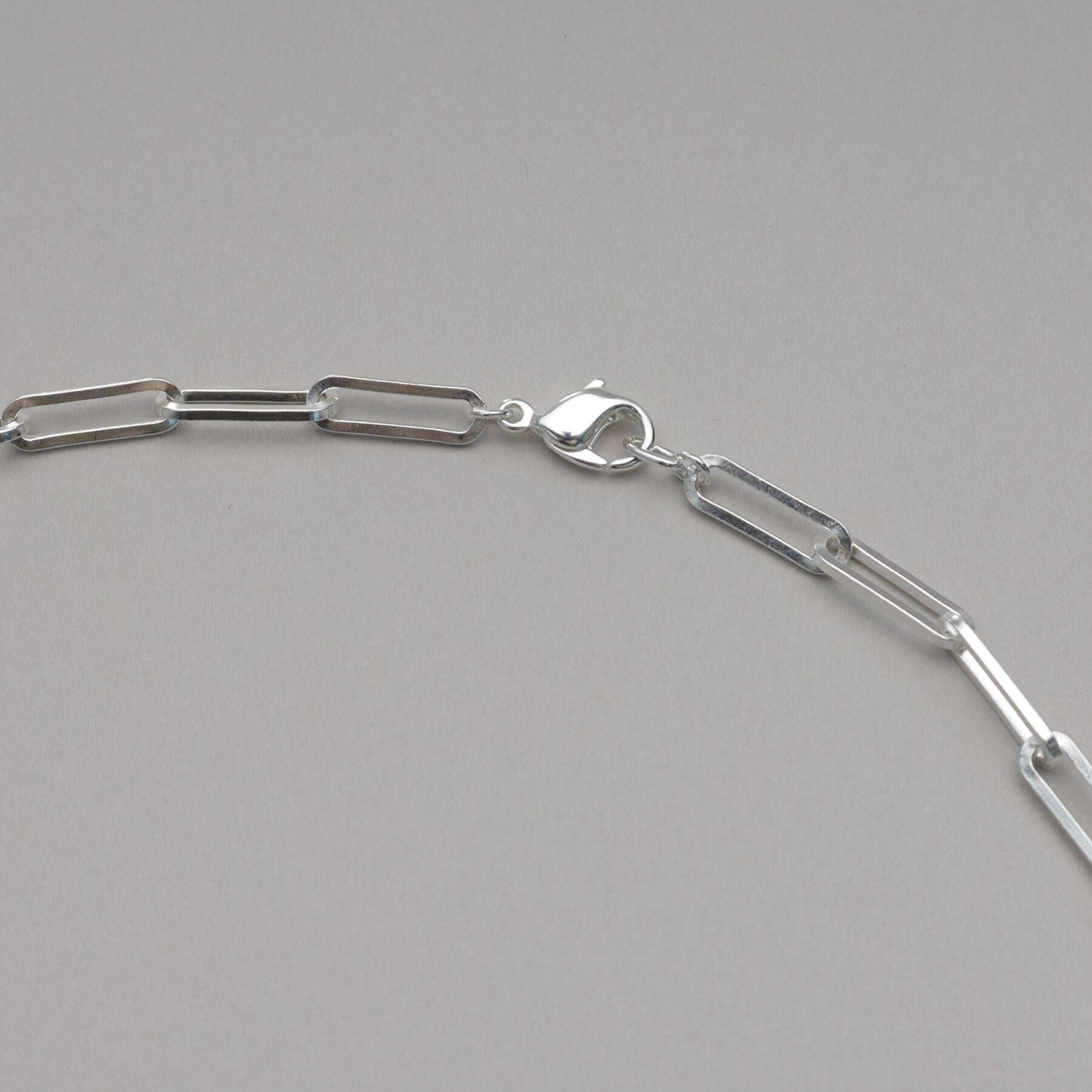 COCOSHNIK ONKITSCH「シルバー デザインチェーン フラットケーブルネックレス（55cm）」|ネックレス|