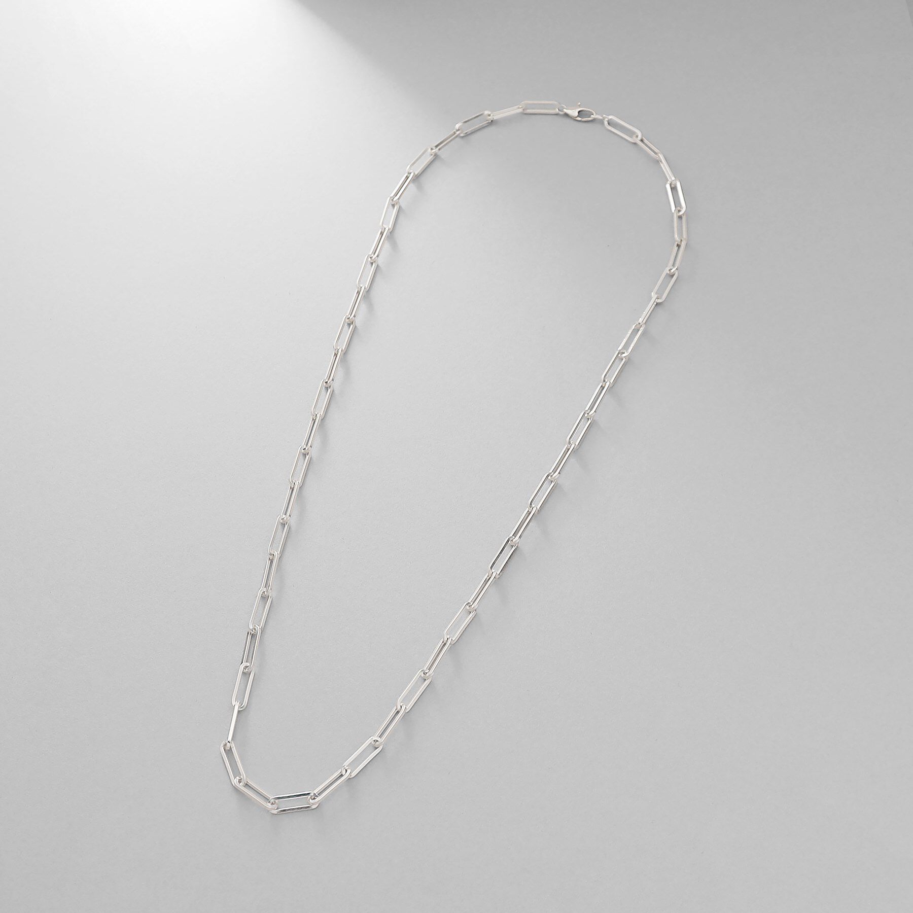 COCOSHNIK ONKITSCH「シルバー デザインチェーン フラットケーブルネックレス（55cm）」|ネックレス|