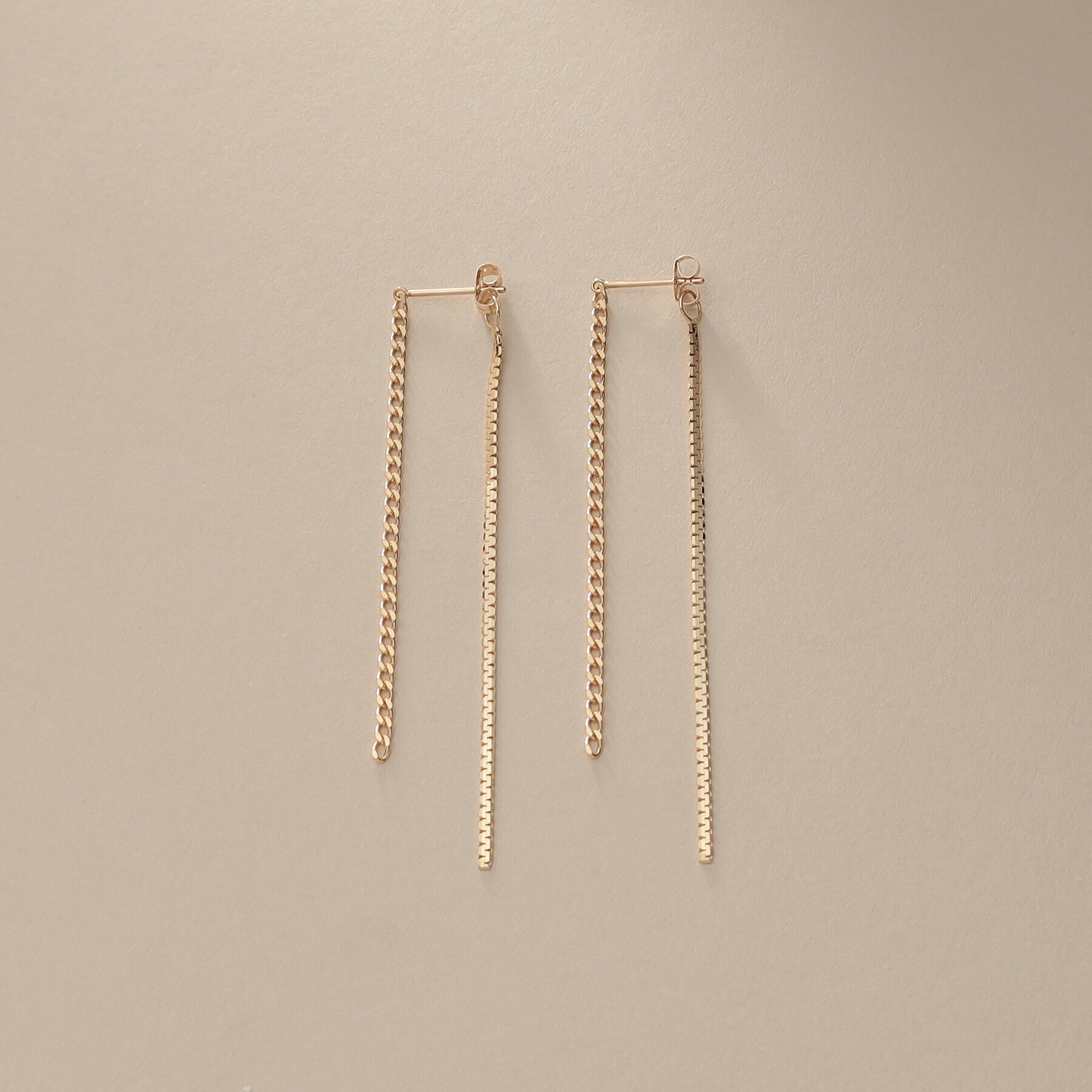 COCOSHNIK「K10キヘイ&times;ベネフラット前後 スタッドピアス」|ピアス|