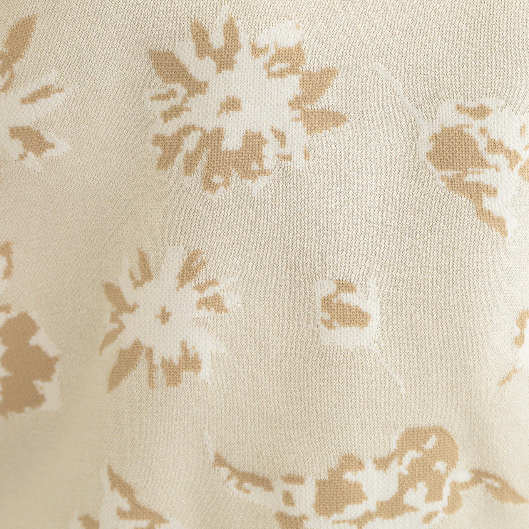 SHOO･LA･RUE「【洗濯機可/S-LL】ゆるシルエット 甘すぎない　大人の花柄もちもちニット」|ニット・セーター|