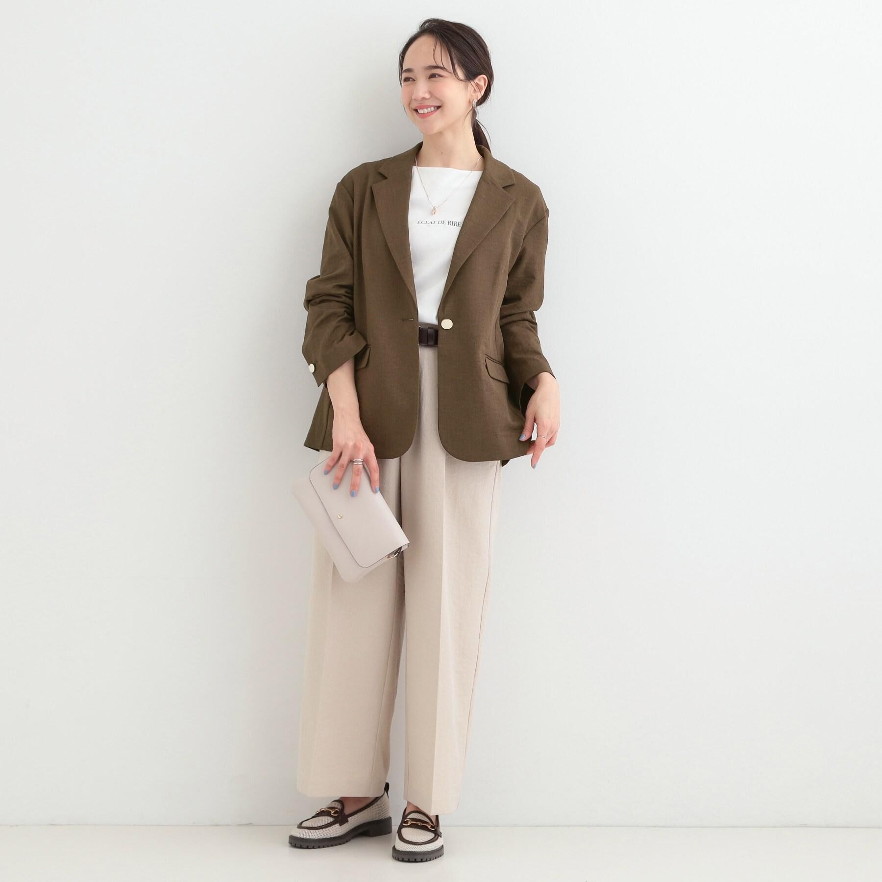 SHOO･LA･RUE「【洗濯機可/セットアップ可/SS-LL/UV】オンにもオフにも きれいに見えワイドパンツ」|その他|