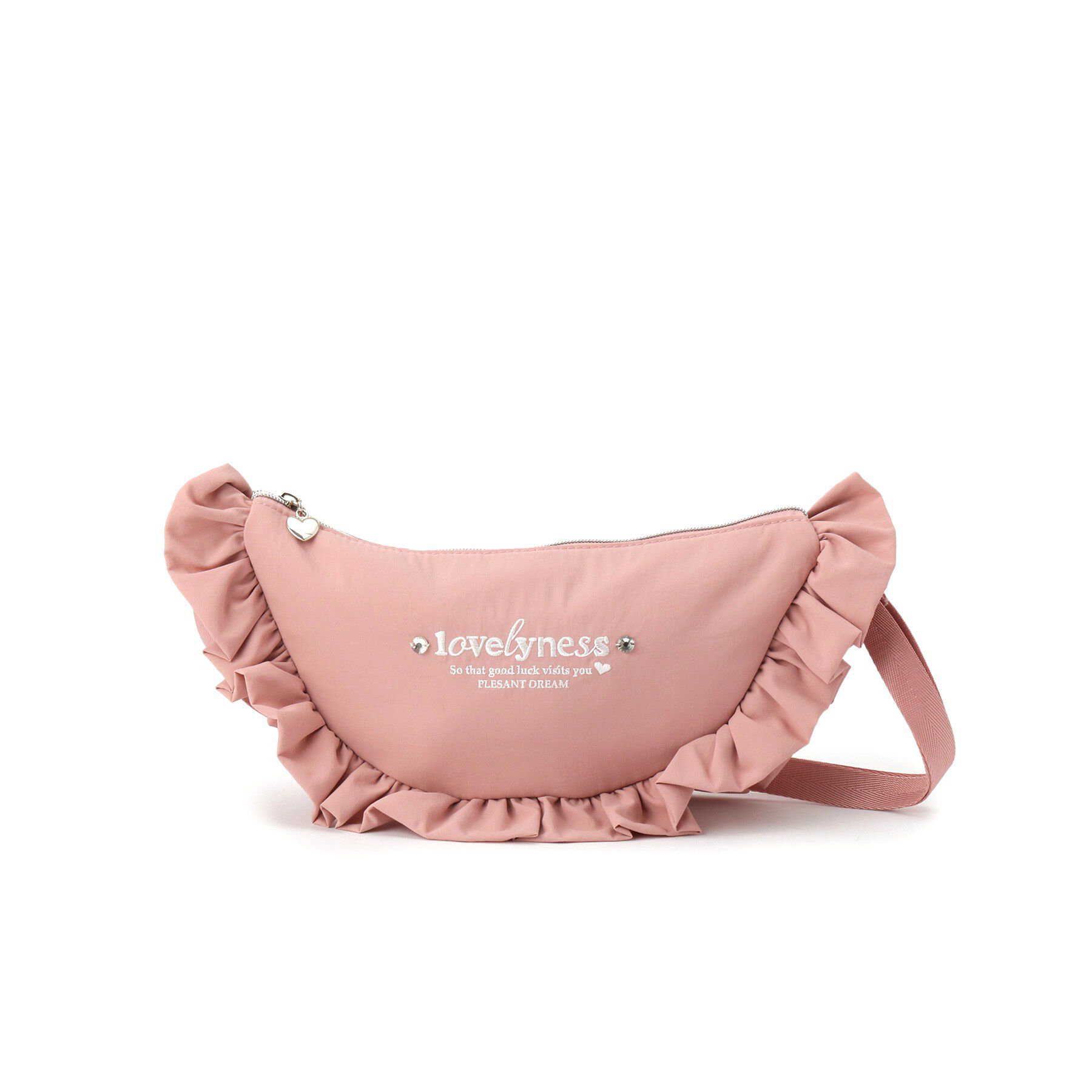 SHOO･LA･RUE「フリルミニショルダー」|ショルダー・メッセンジャー|ライトピンク(070