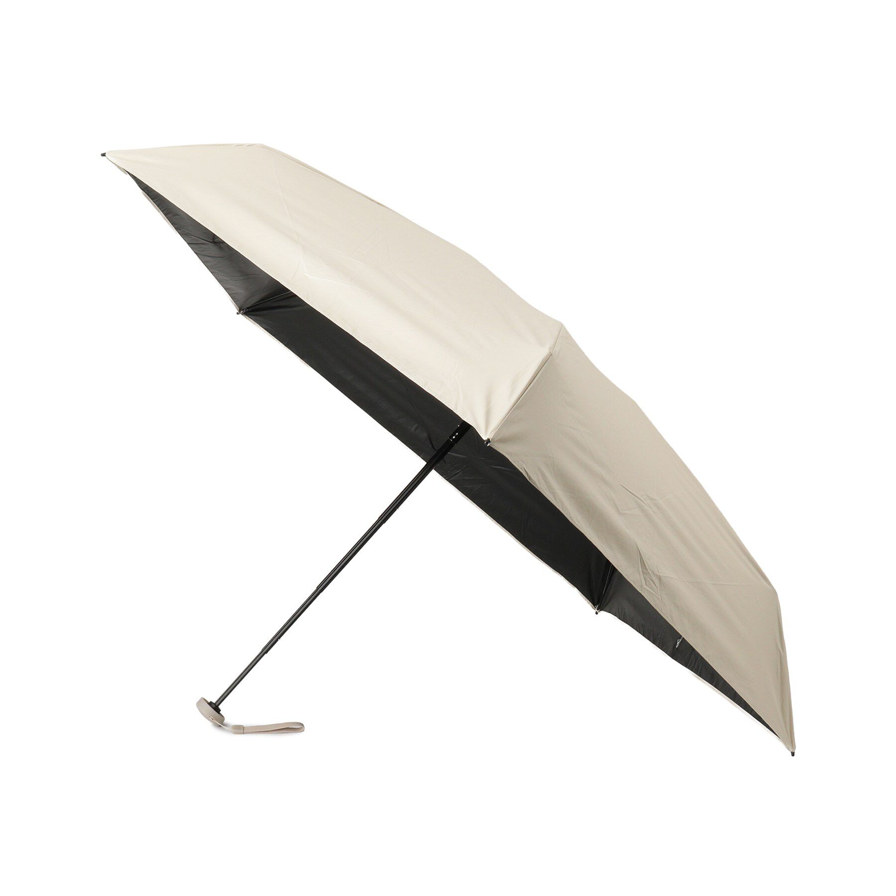 SHOO･LA･RUE「【晴雨兼用】PUリトルユーミニ【because】」|傘|ベージュ(052)