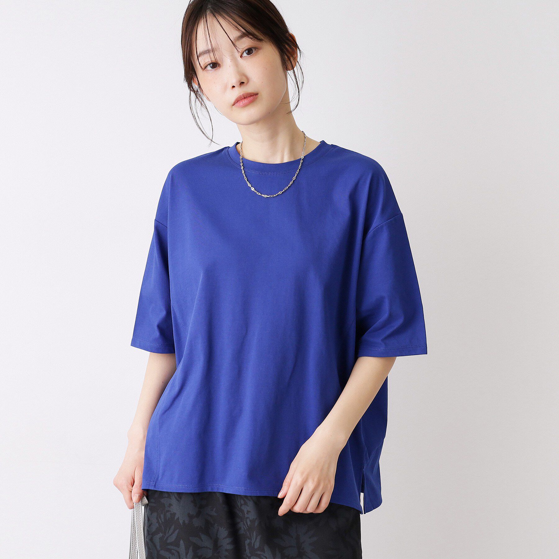 Dessin「【UVカット/接触冷感】プレーティングTシャツ」|Tシャツ・カットソー|