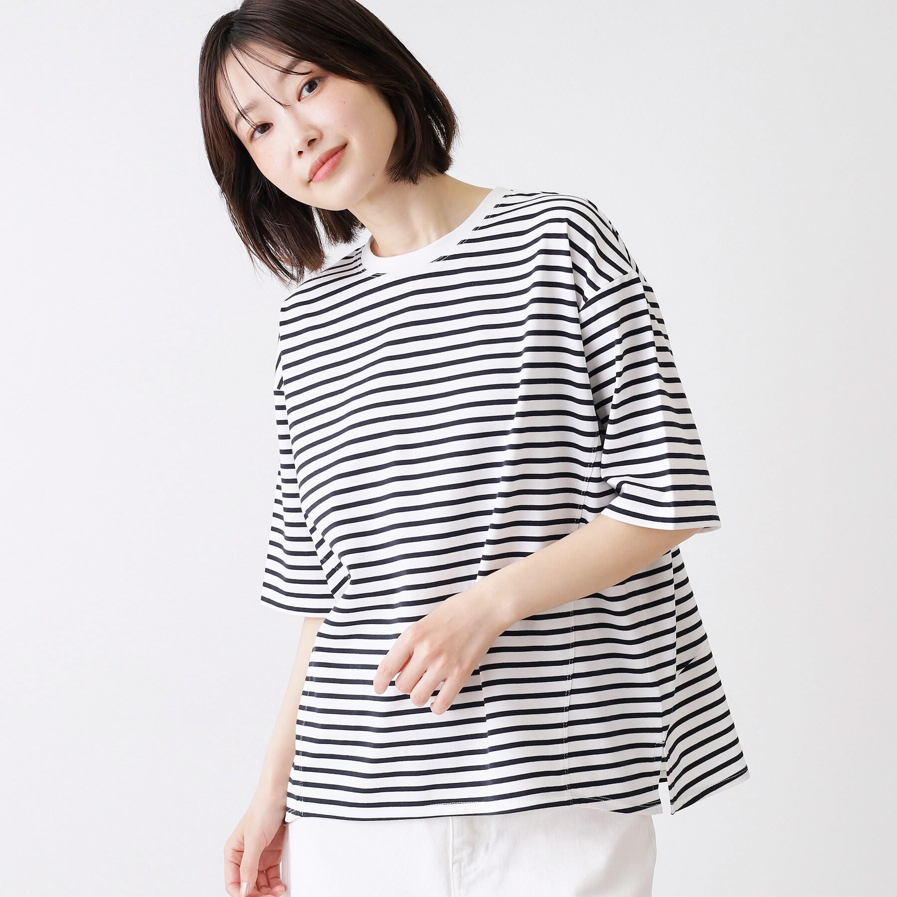 Dessin「【UVカット/接触冷感】プレーティングTシャツ」|Tシャツ・カットソー|