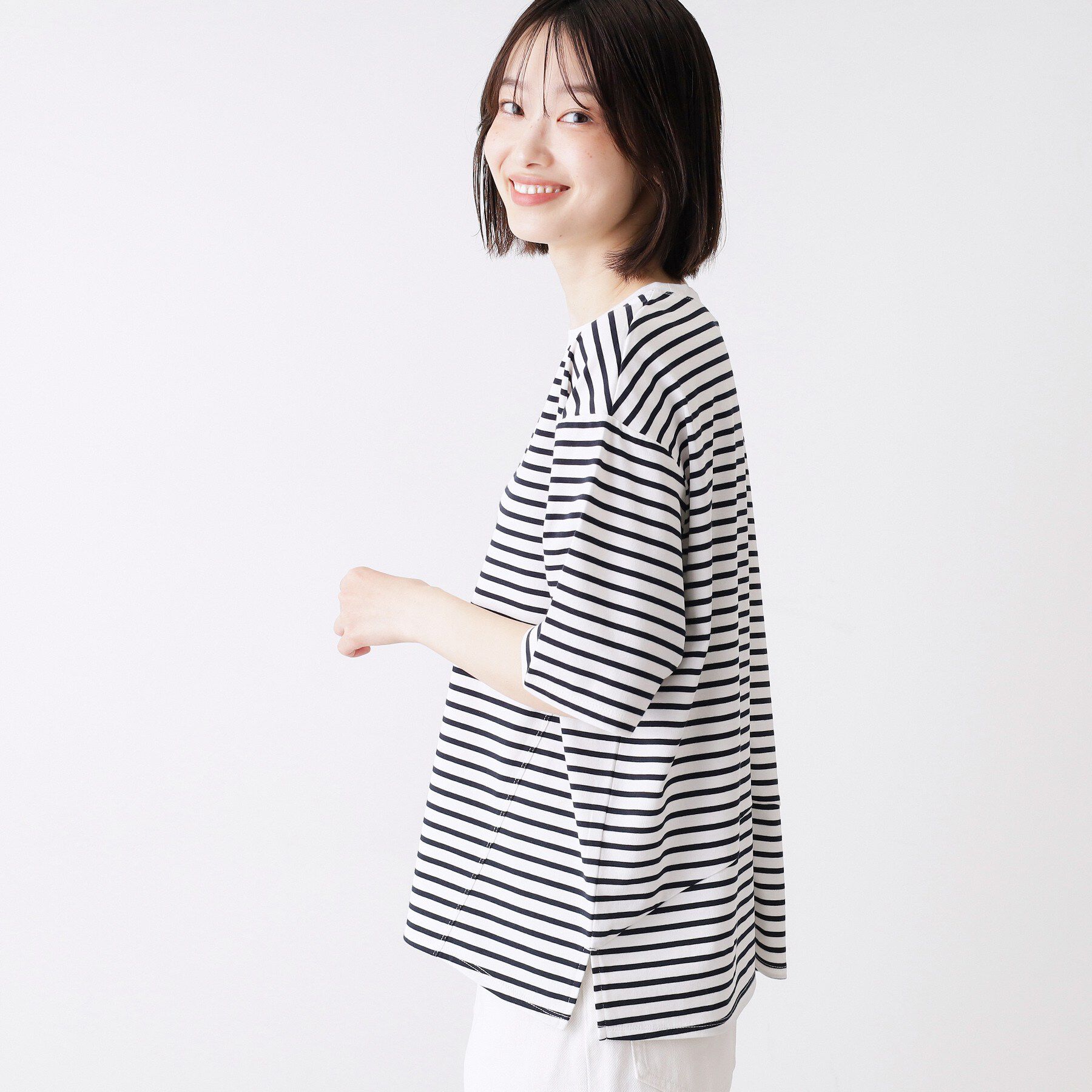 Dessin「【UVカット/接触冷感】プレーティングTシャツ」|Tシャツ・カットソー|